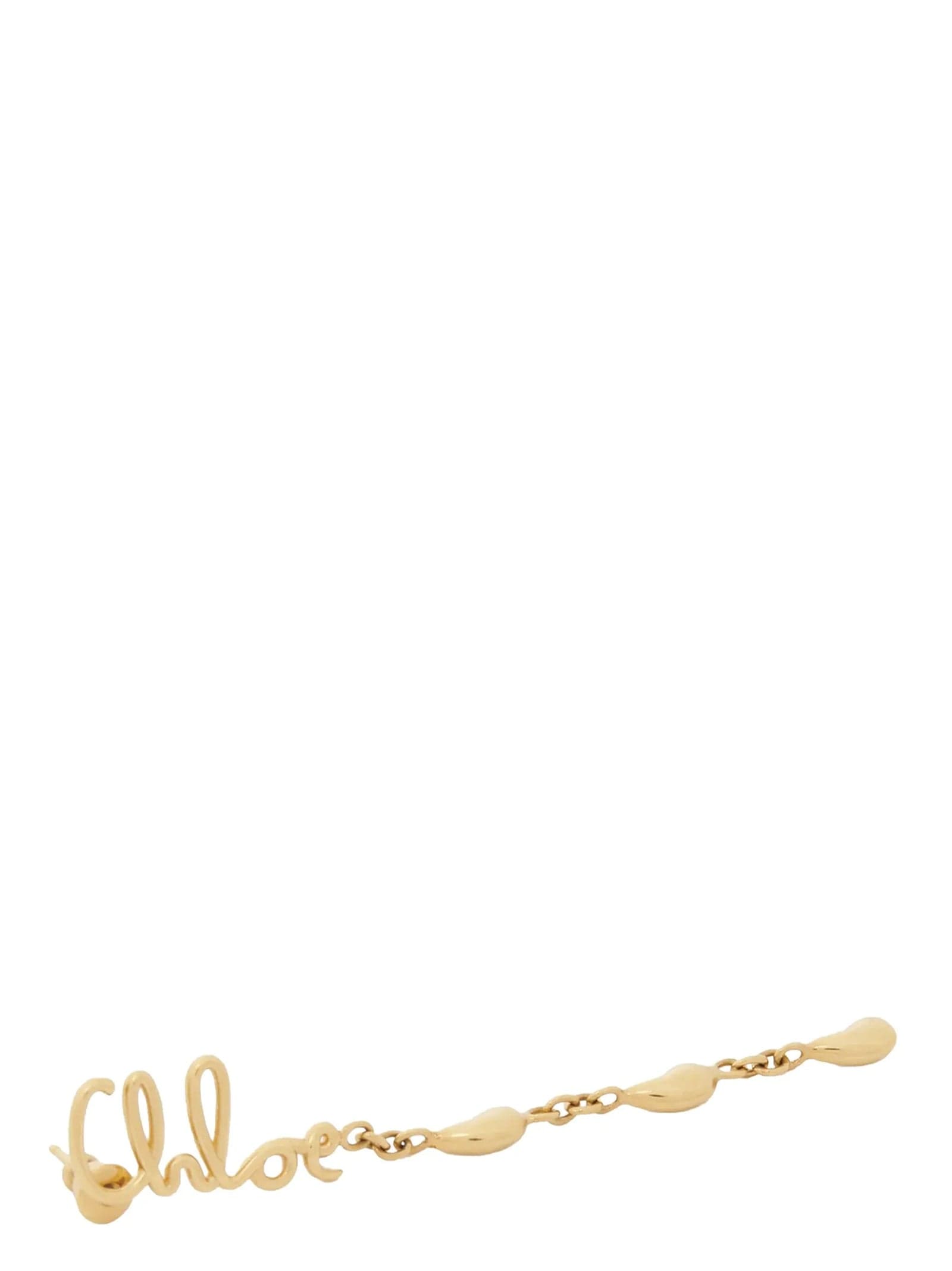 Chloé Gold Brass Earrings - 2