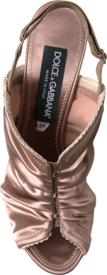 Dolce & Gabbana Light brown Slingback Corset Style Fastening stiletto heels - 3