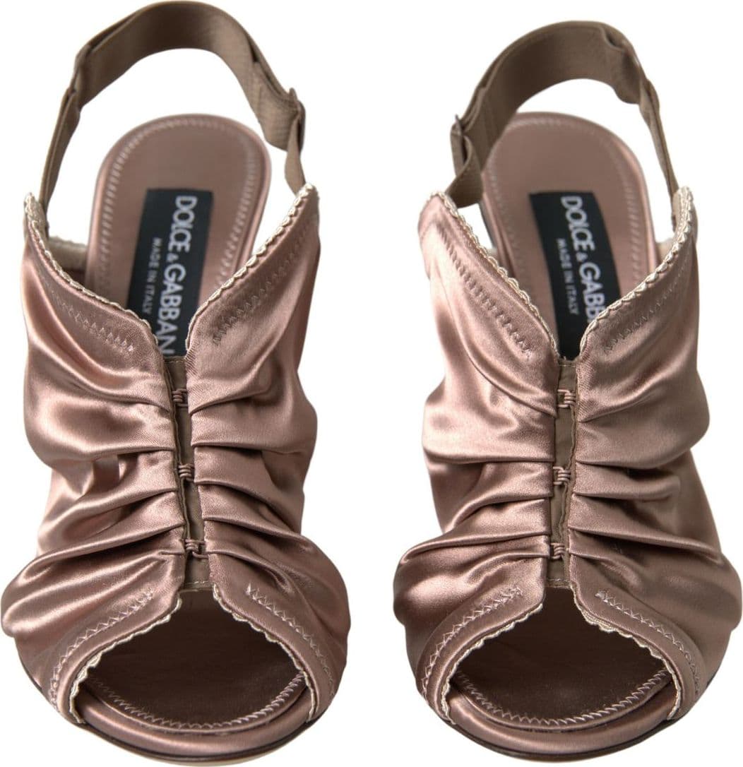 Dolce & Gabbana Light brown Slingback Corset Style Fastening stiletto heels - 4