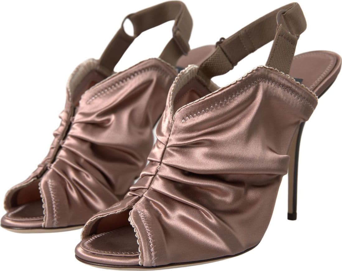 Dolce & Gabbana Light brown Slingback Corset Style Fastening stiletto heels - 5