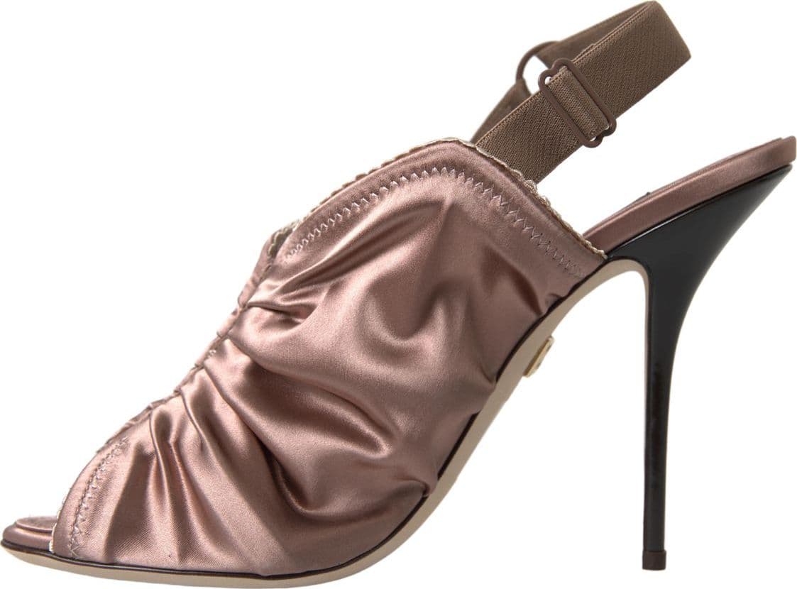 Dolce & Gabbana Light brown Slingback Corset Style Fastening stiletto heels - 7