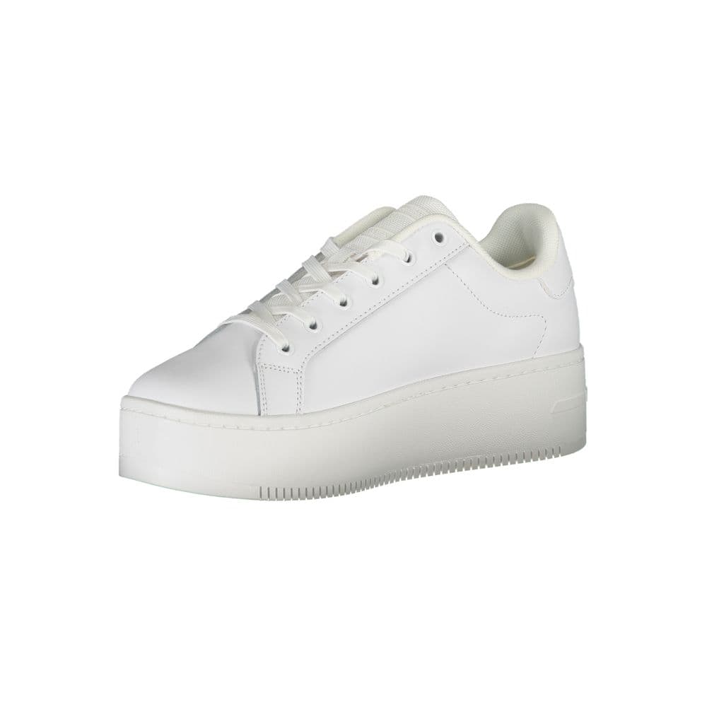 Tommy Hilfiger White Leather Women Sneaker - 3