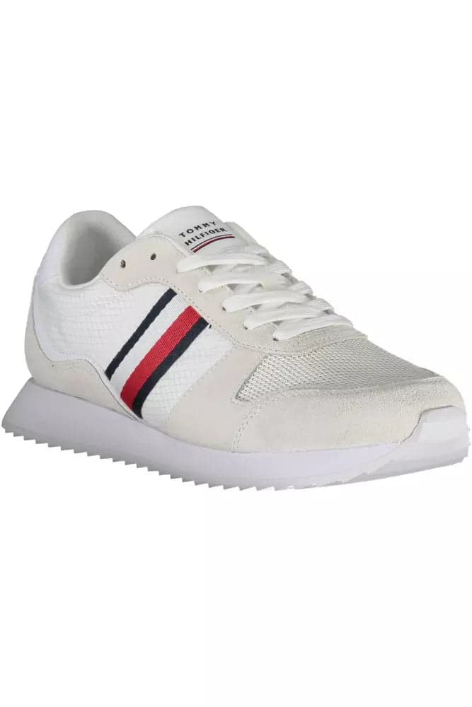 Tommy Hilfiger White Polyester Sneaker - 2