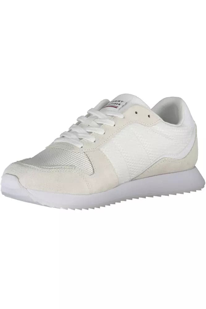 Tommy Hilfiger White Polyester Sneaker - 3