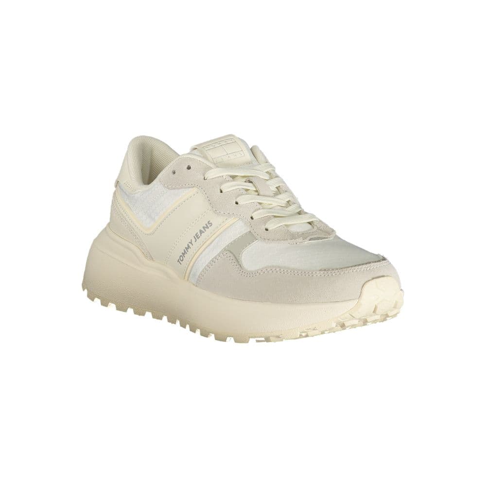 Tommy Hilfiger White Polyurethane Women Sneaker - 2