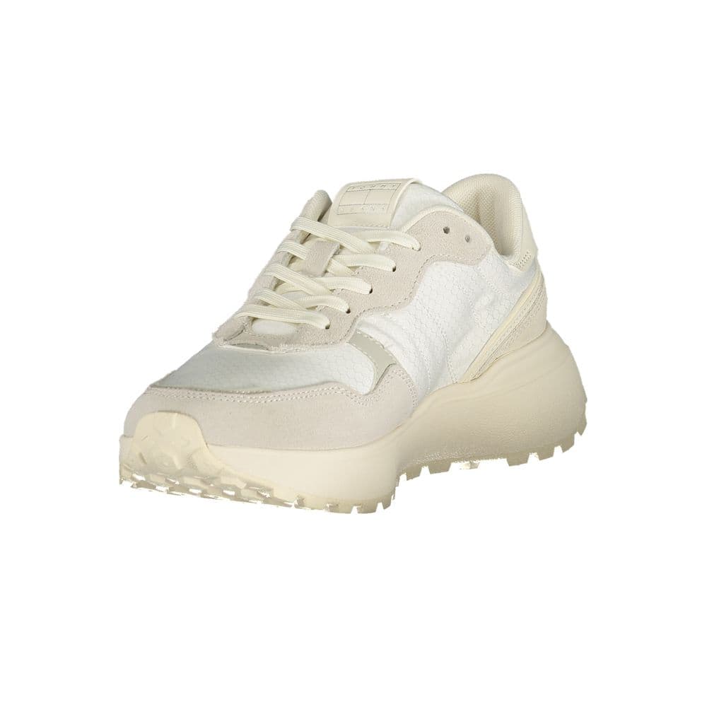 Tommy Hilfiger White Polyurethane Women Sneaker - 3