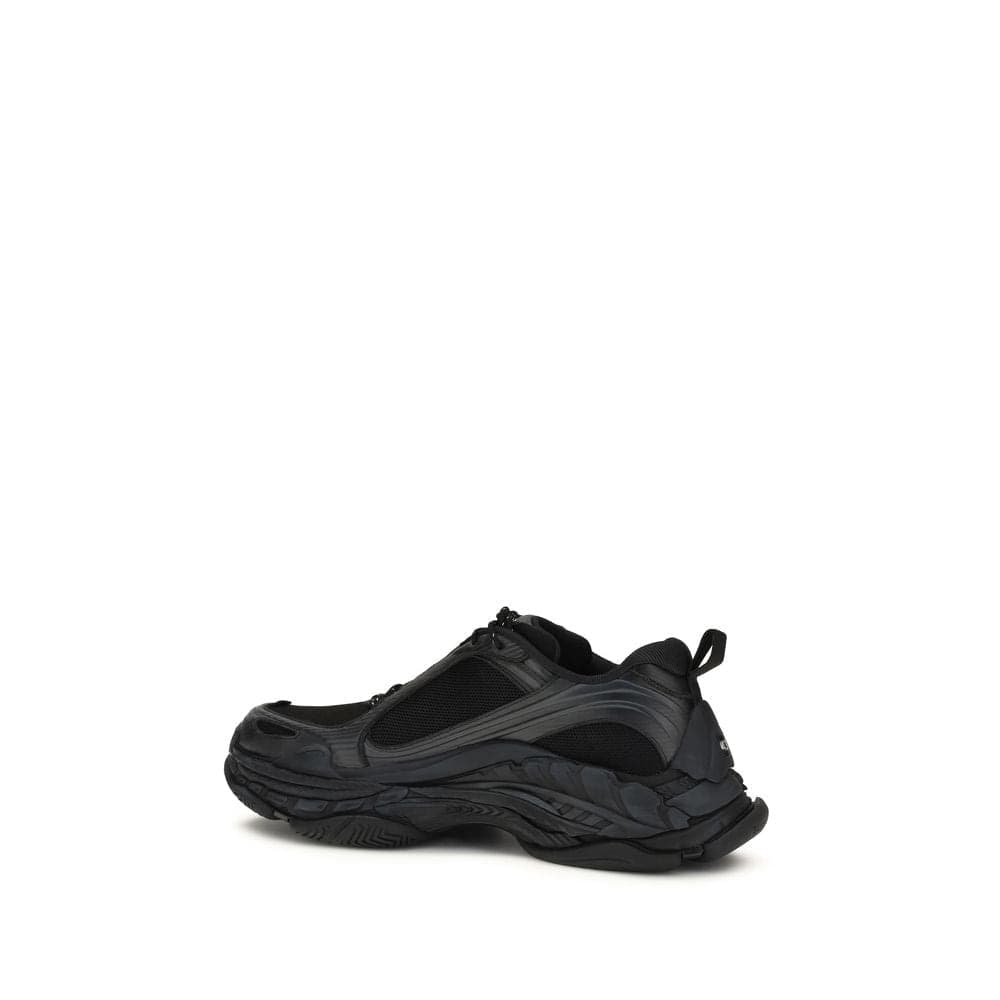 Balenciaga Black Polyester Athletic Sneakers - 3