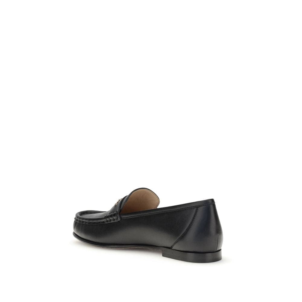 Chloé Black Calf Leather Bos Taurus Slip-On Loafers - 3