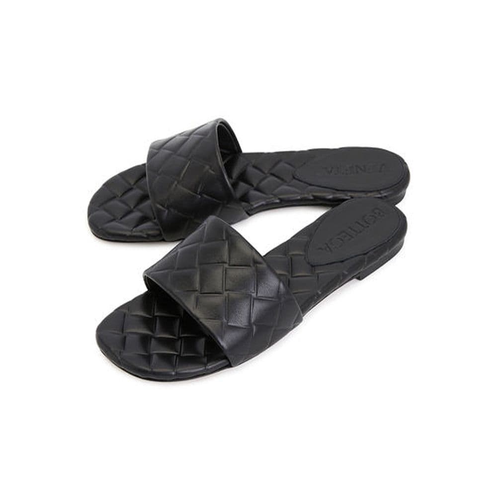Bottega Veneta Black Lamb Leather Mules - 4