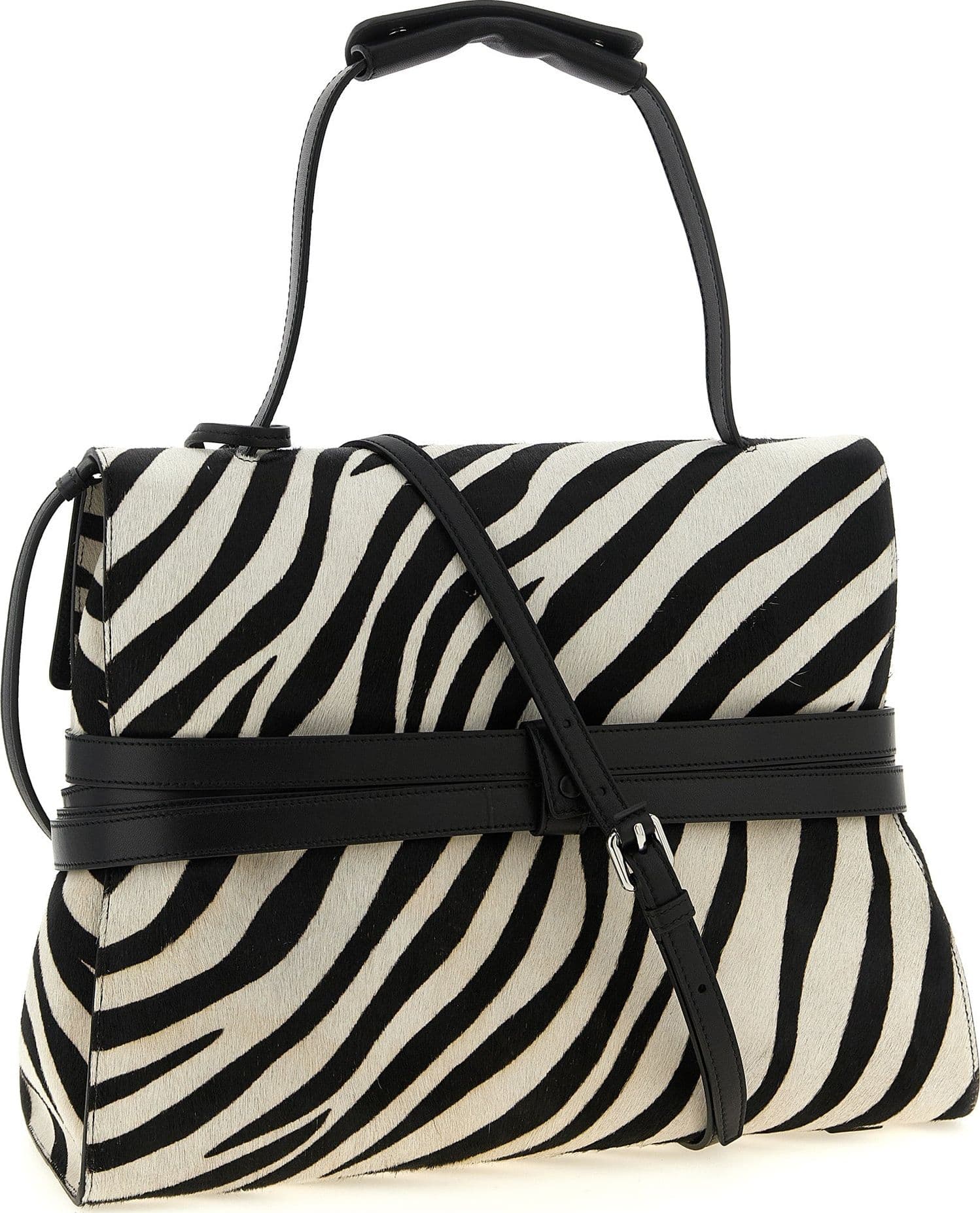 Moschino Bicolor Calfskin Handbag - 2