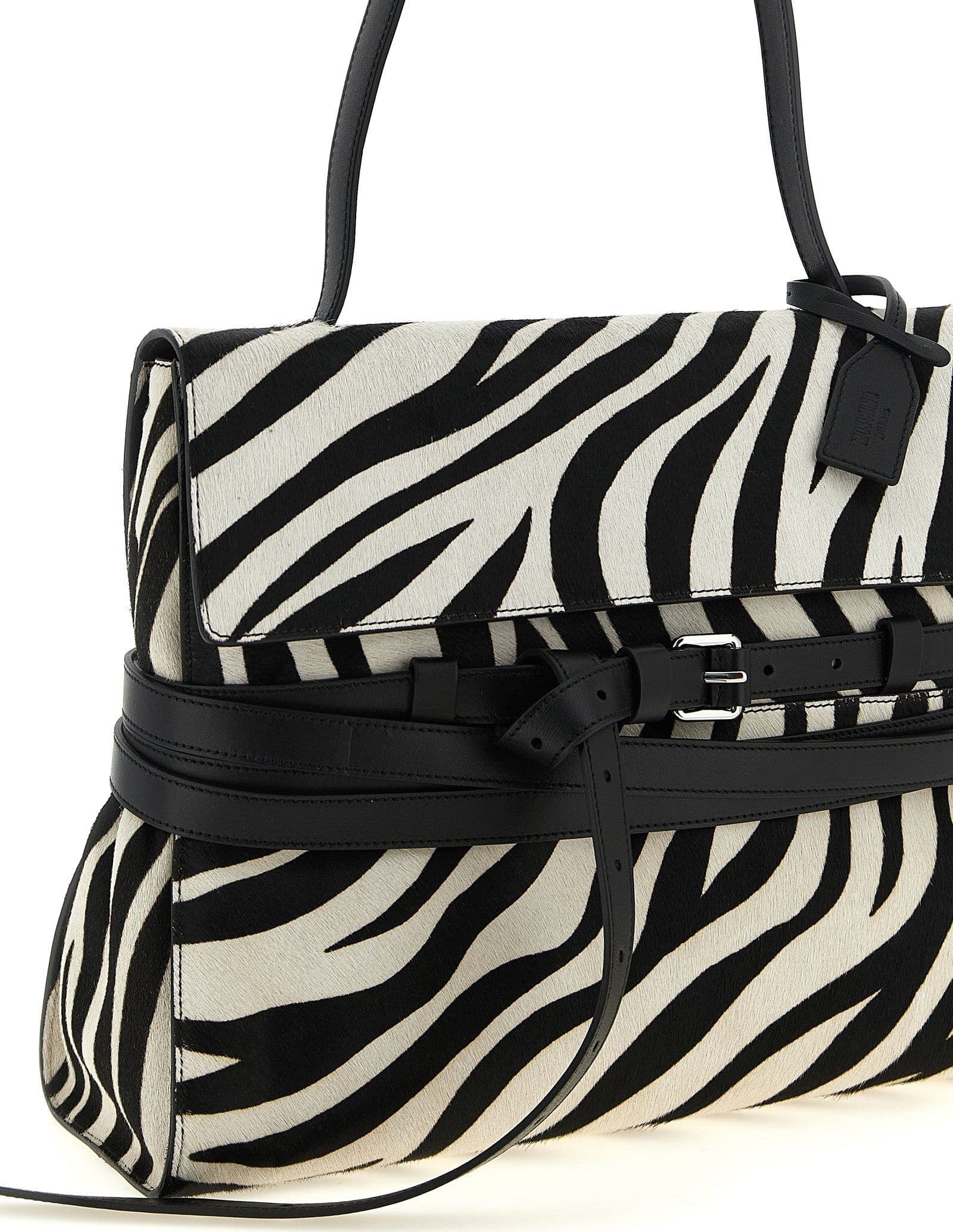 Moschino Bicolor Calfskin Handbag - 3