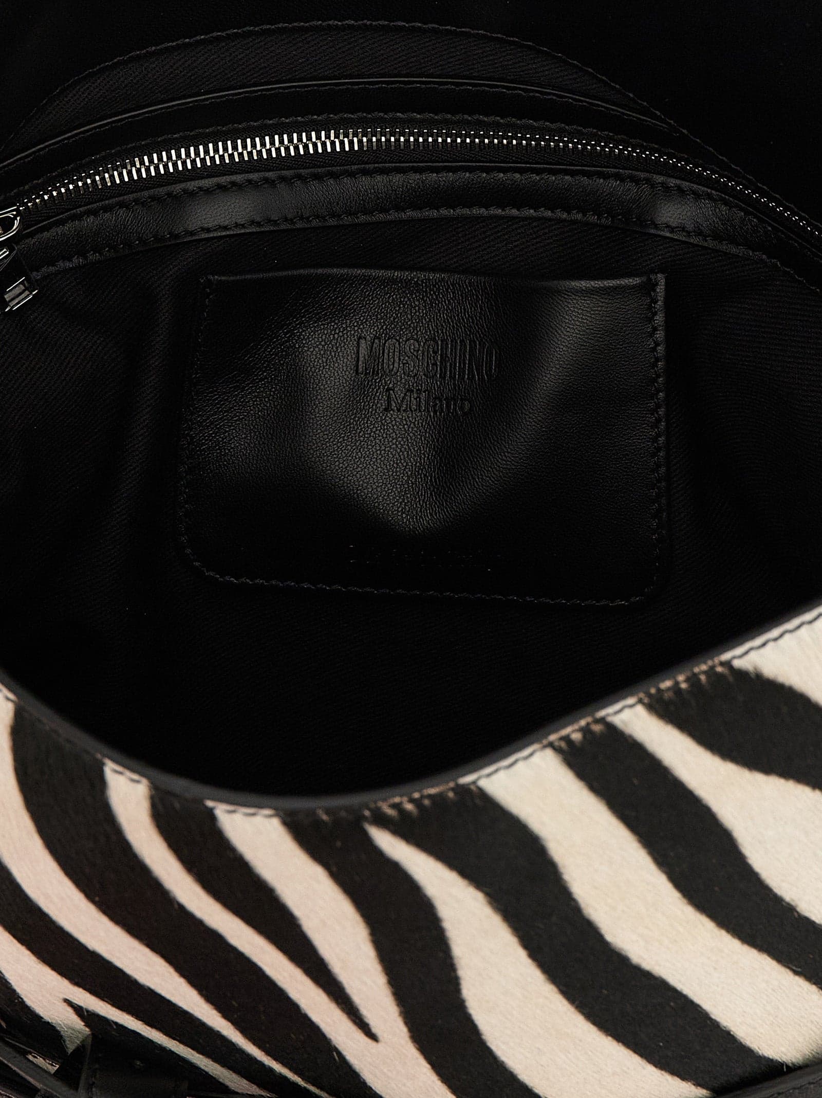 Moschino Bicolor Calfskin Handbag - 4