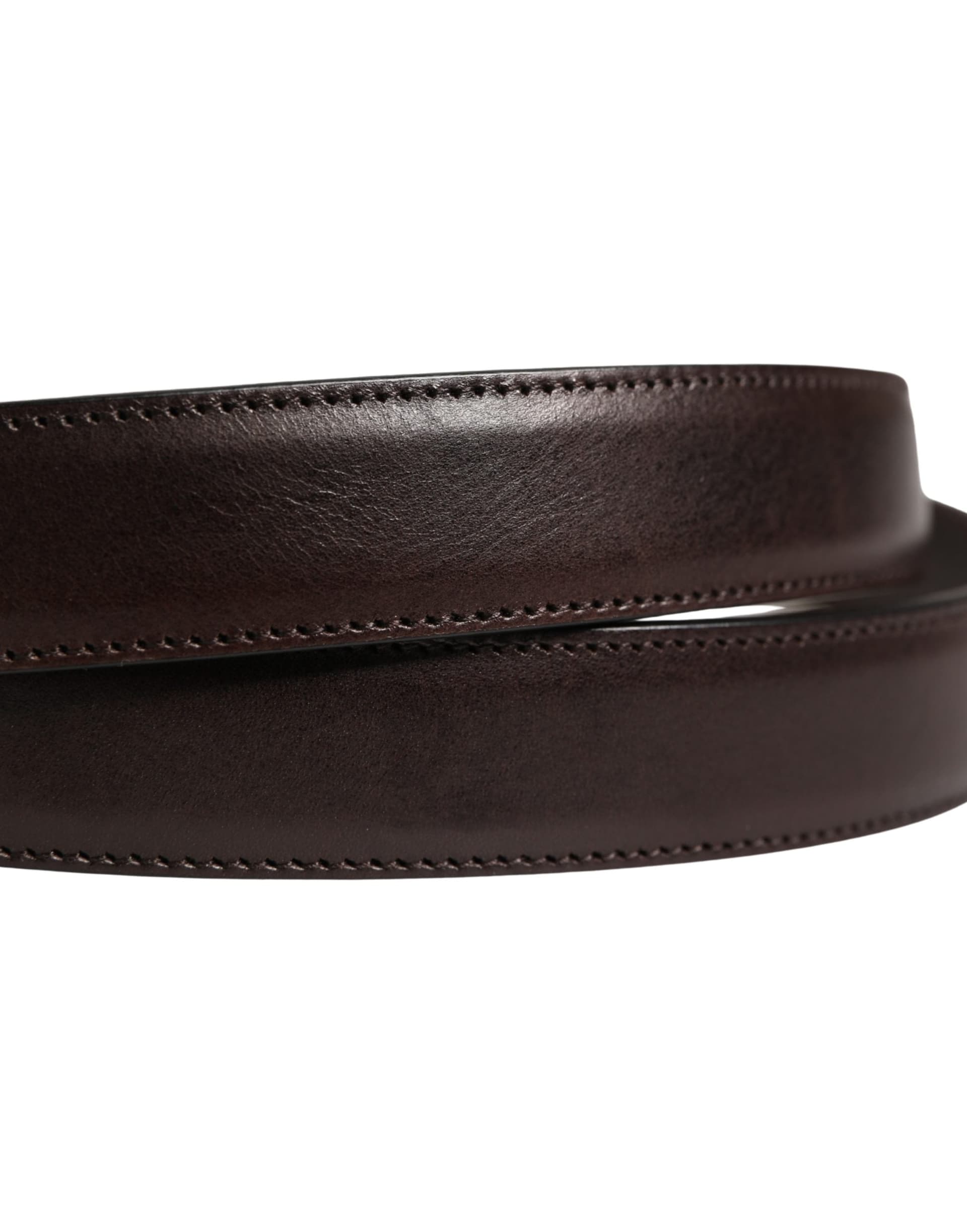 Dolce & Gabbana Men Brown Classic Leather Metal Buckle Belt - 4