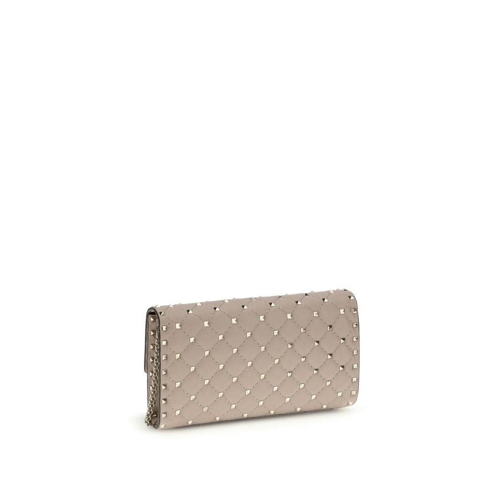 Valentino Garavani Beige Calf Leather Bos Taurus Shoulder Bag - 3