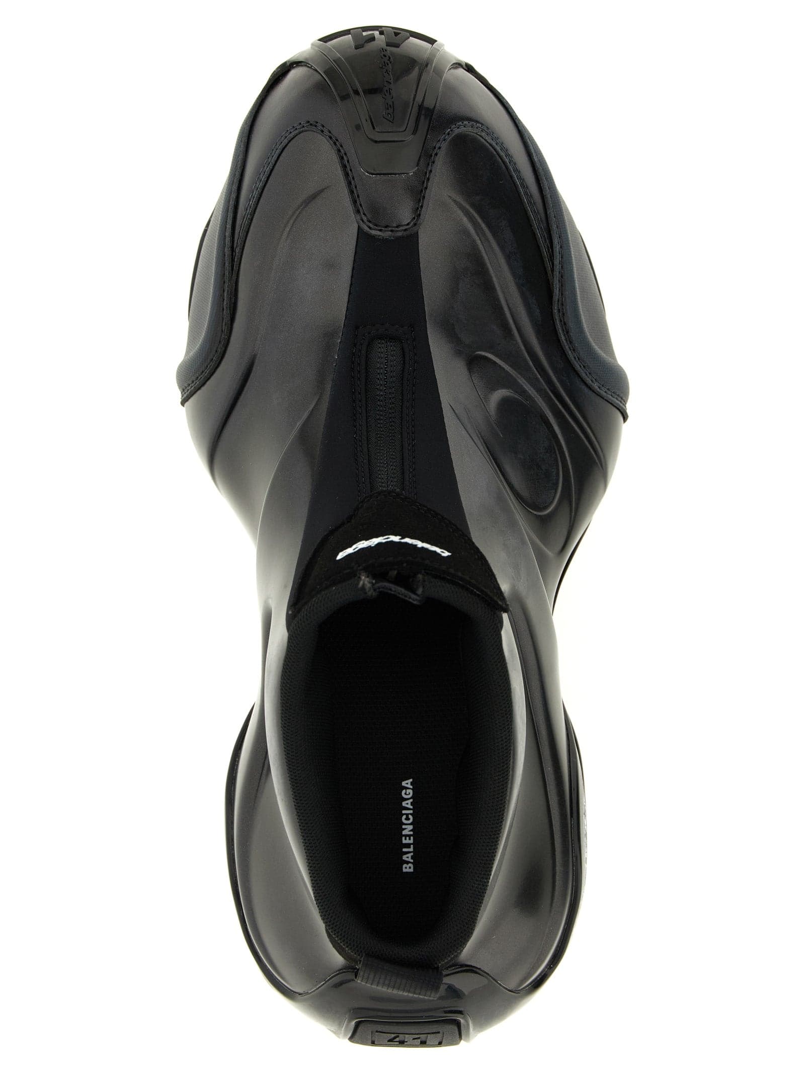 Balenciaga Black Polyester Athletic Sneakers - 4