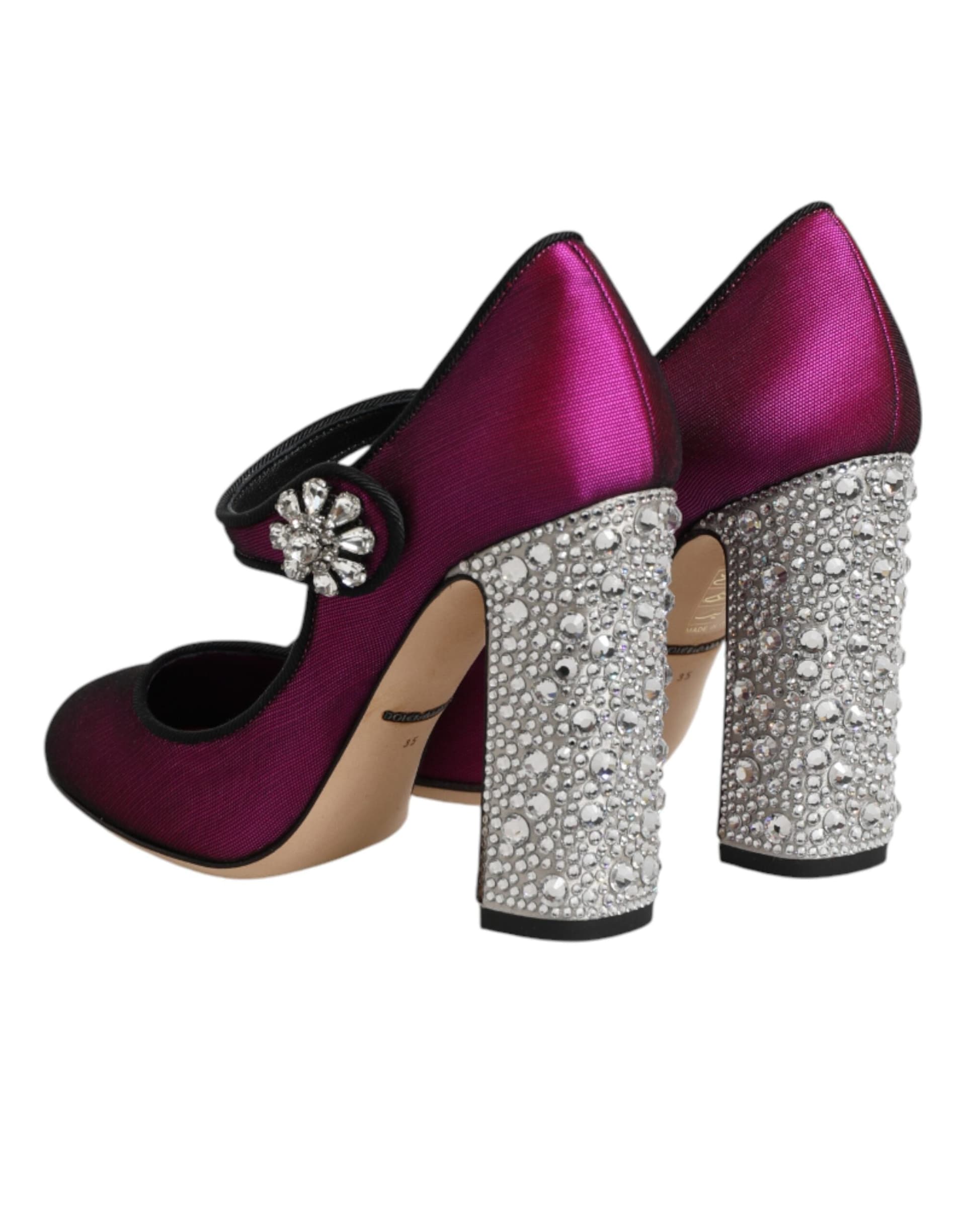 Dolce & Gabbana Pink Embellished High Heels Pumps Shoes - 4