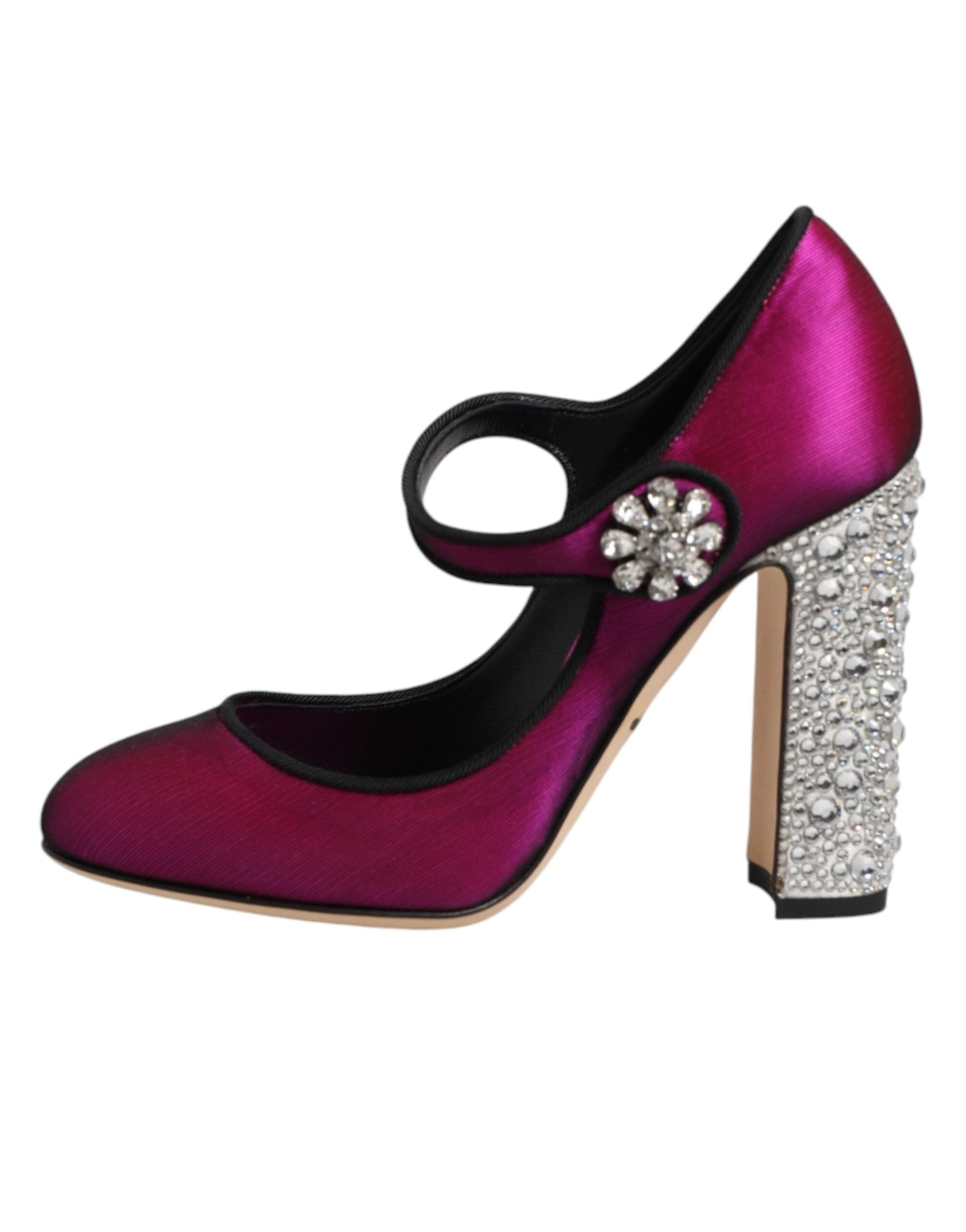 Dolce & Gabbana Pink Embellished High Heels Pumps Shoes - 5