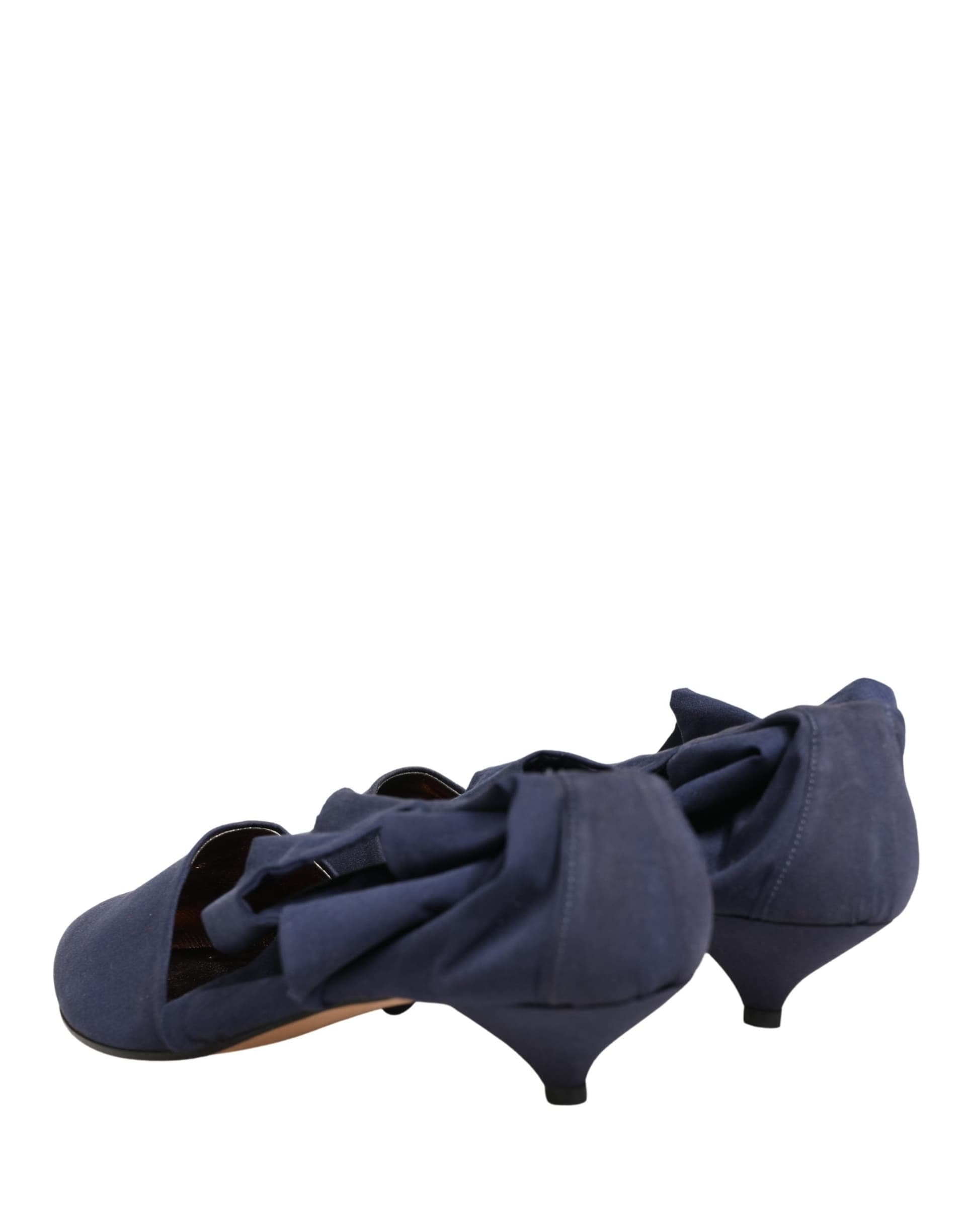 Dolce & Gabbana Blue Cotton Ankle Boots Shoes - 4