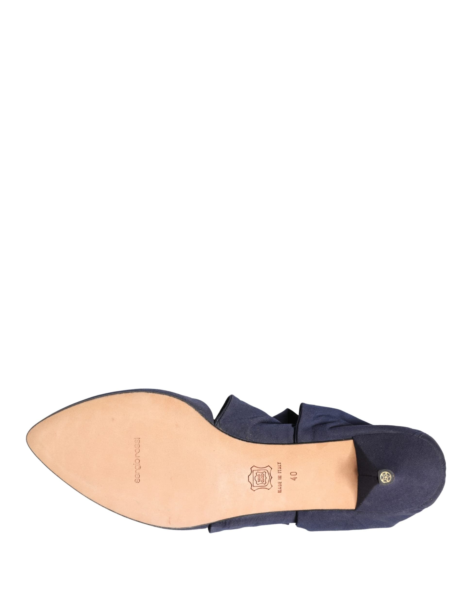 Dolce & Gabbana Blue Cotton Ankle Boots Shoes - 8