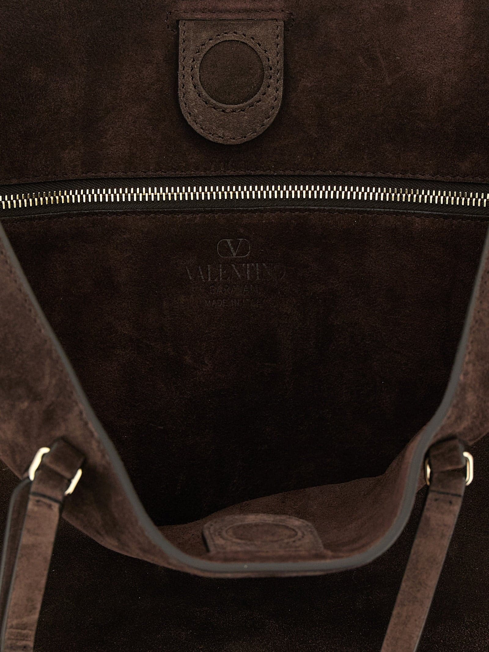 Valentino Garavani Brown Calfskin Shoulder Bag - 4