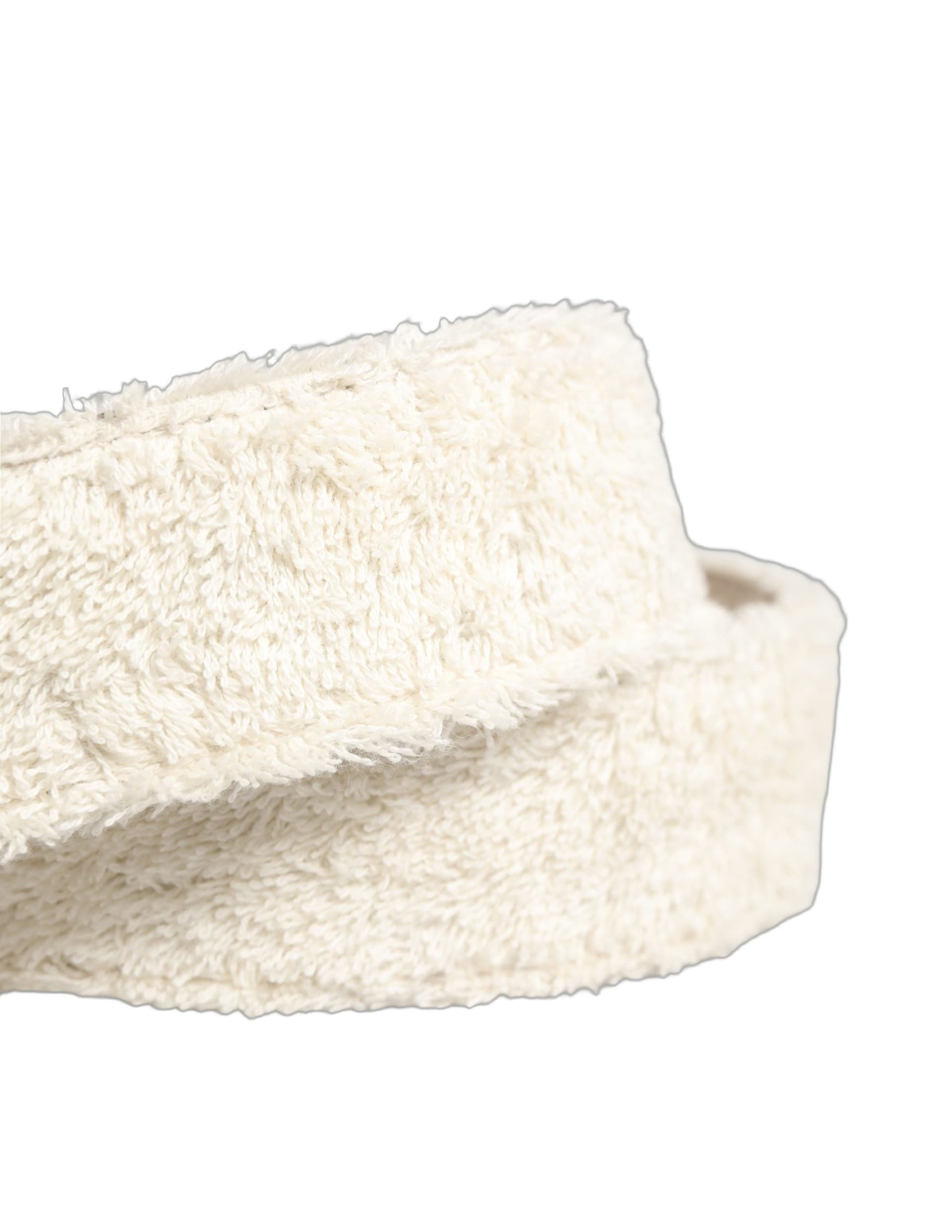 Dolce & Gabbana White Cotton Fleece DG Logo Metal Buckle Belt - 7