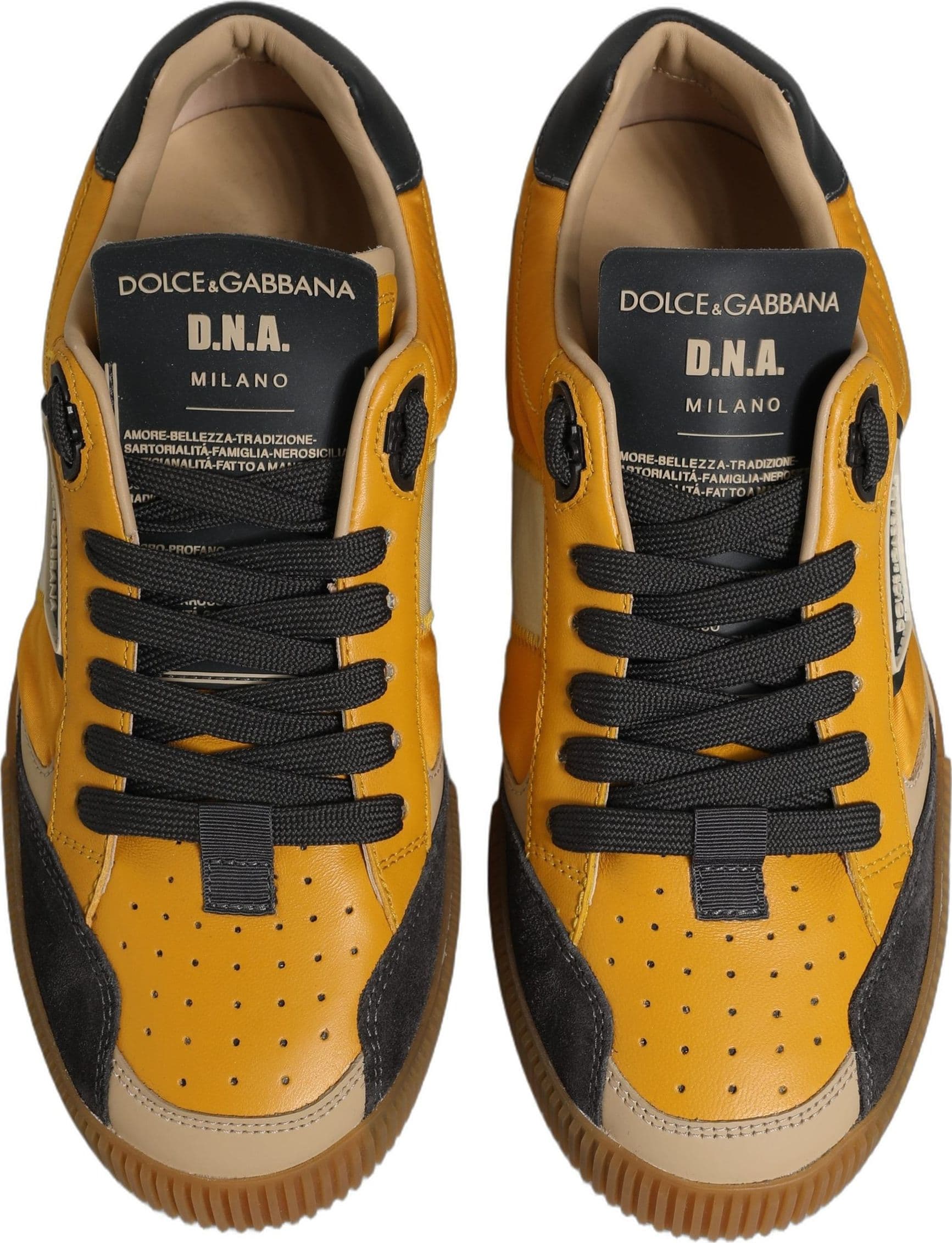 Dolce & Gabbana Multicolor MIAMI Low Top Men Sneakers Shoes - 3