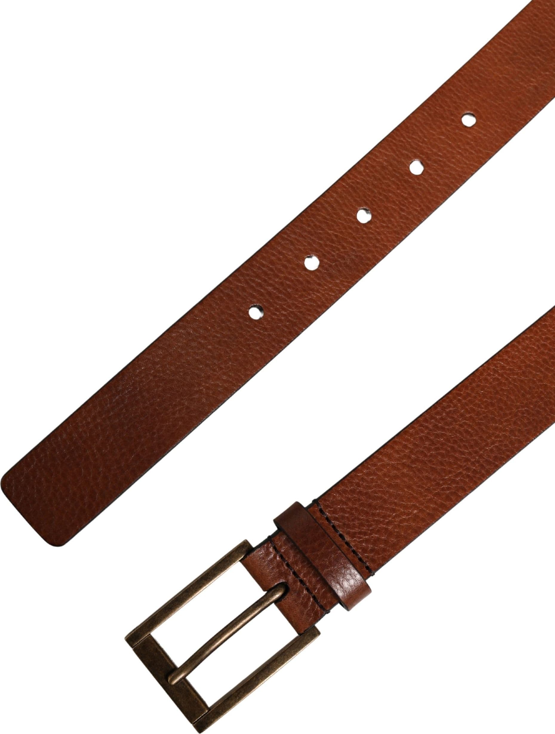 Dolce & Gabbana Men Brown Leather Classic Metal Buckle Belt - 6