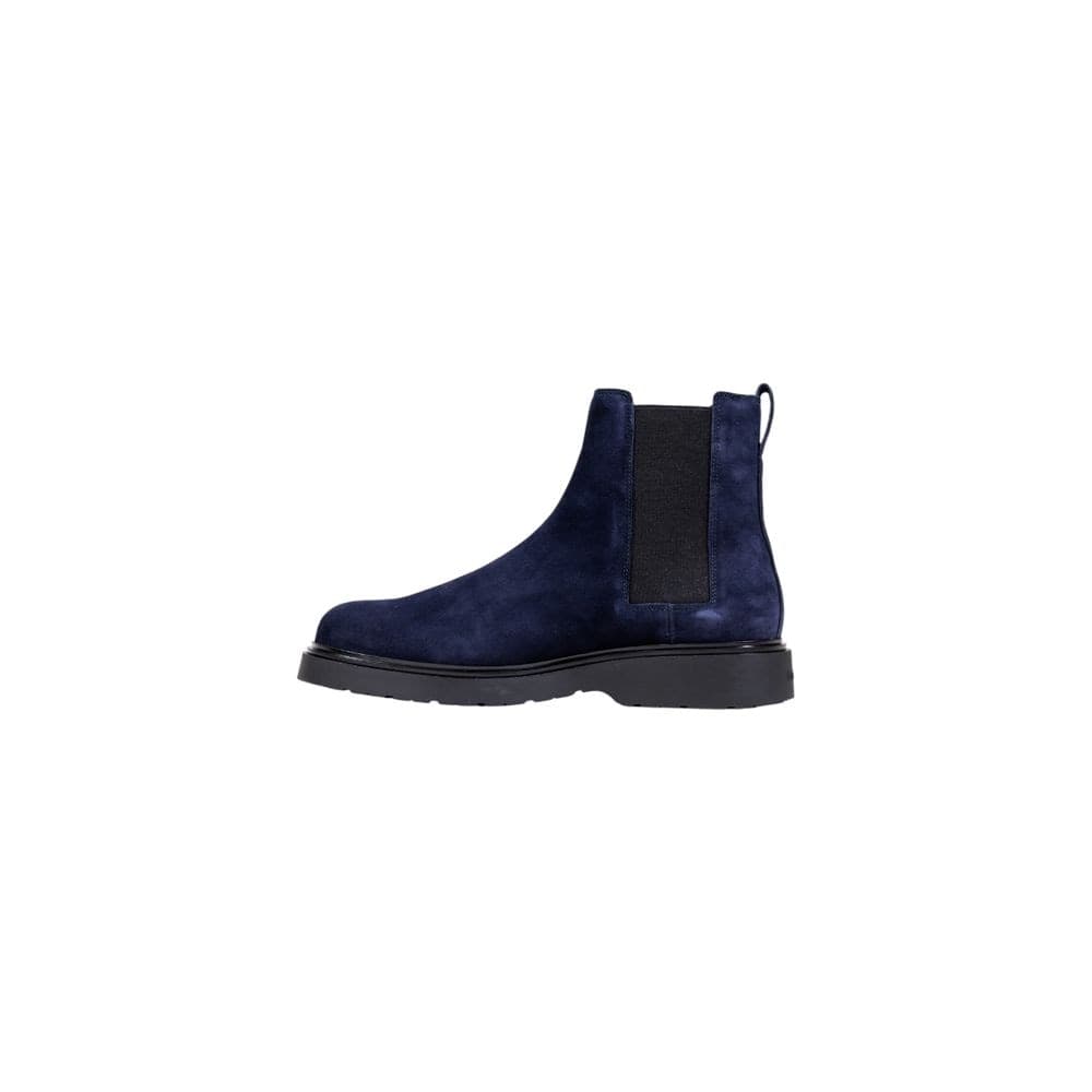Calvin Klein Jeans Blue Suede Leather Chelsea Boots - 3