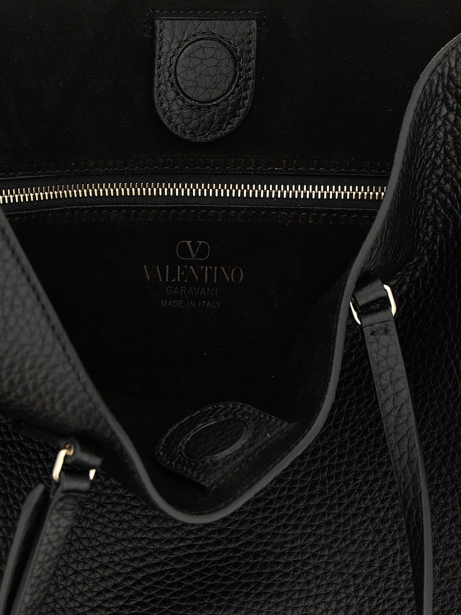 Valentino Garavani Black Calfskin Shoulder Bag - 4