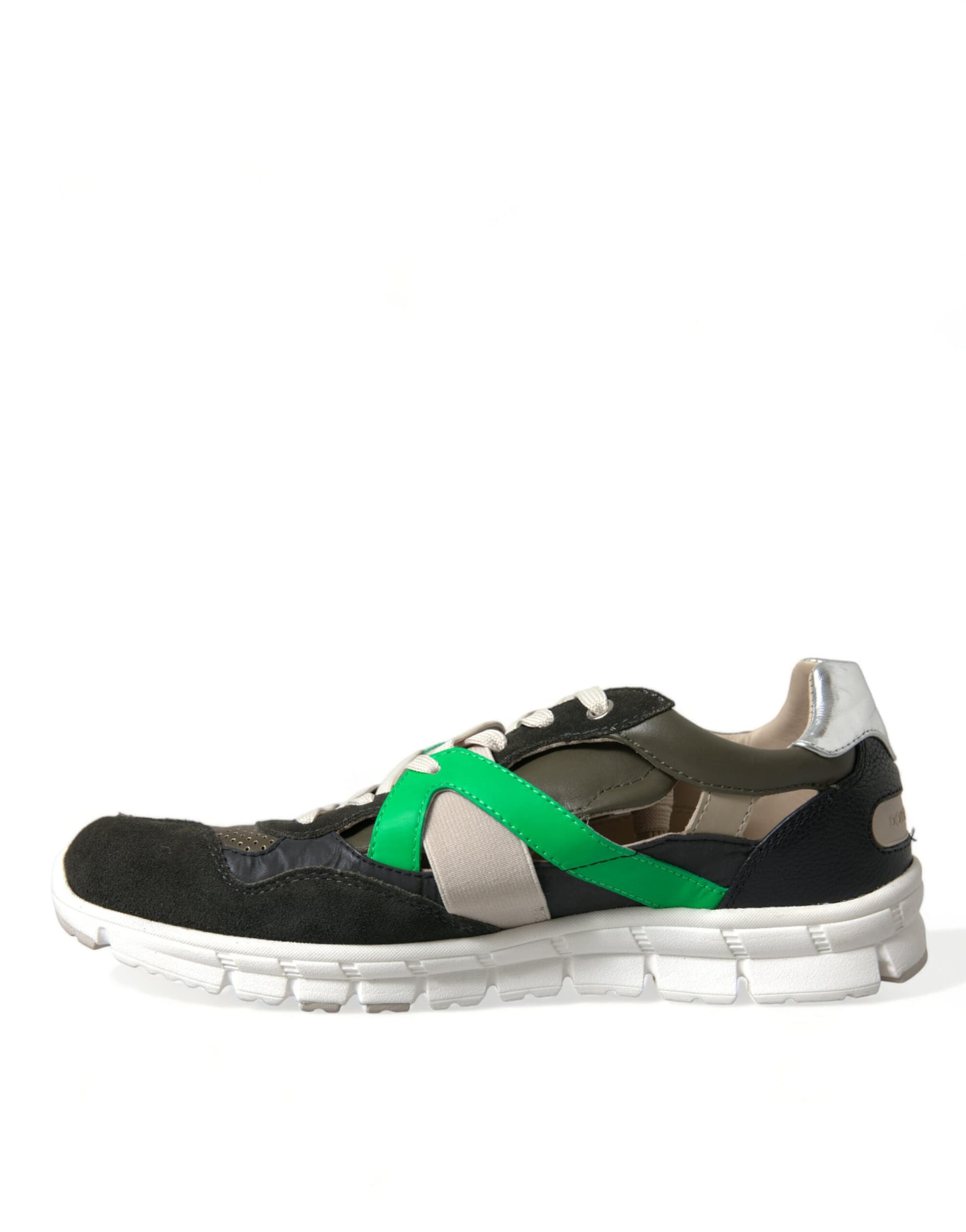 Dolce & Gabbana Multicolor Leather Suede Low Top Sneakers Shoes - 4