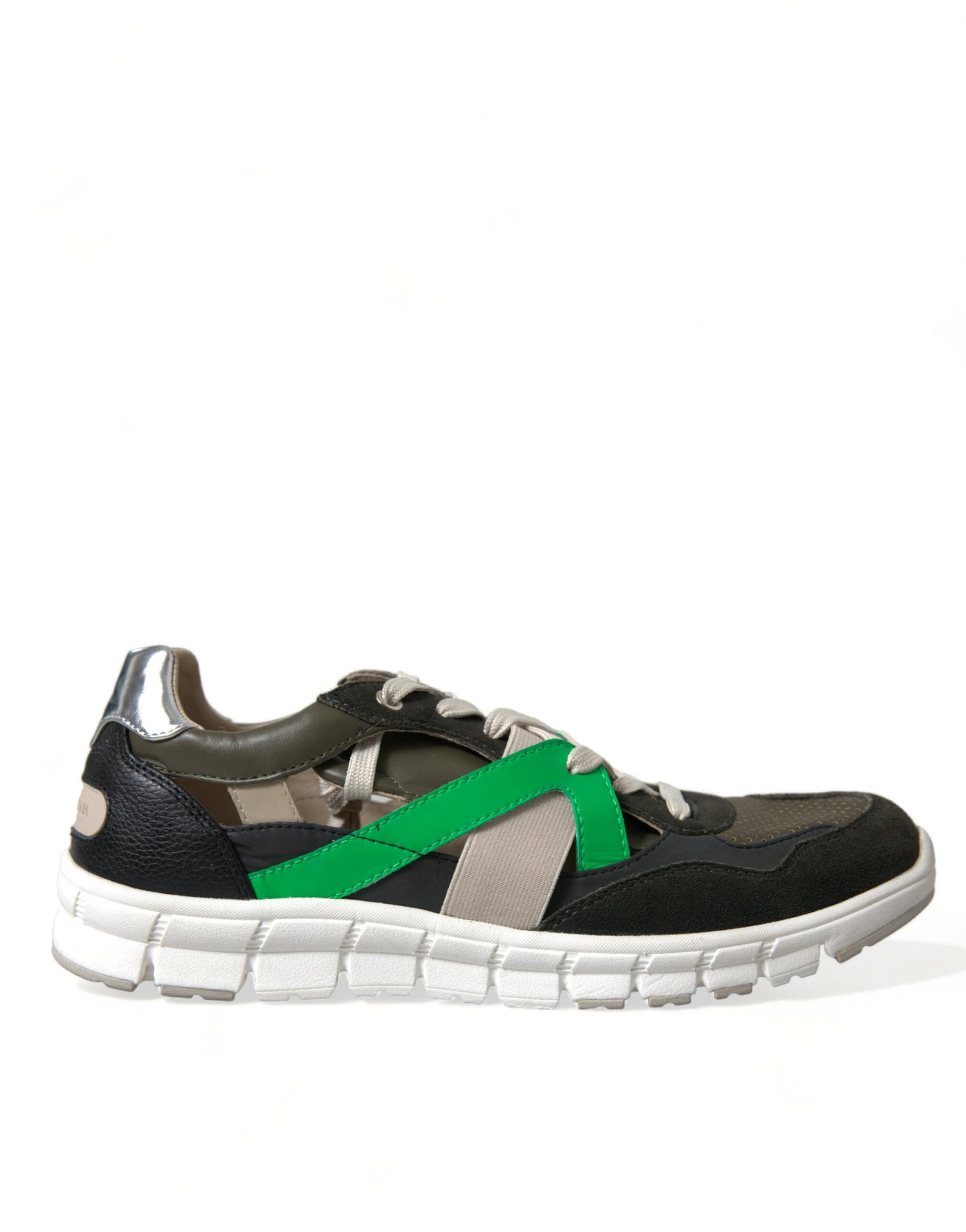 Dolce & Gabbana Multicolor Leather Suede Low Top Sneakers Shoes - 5