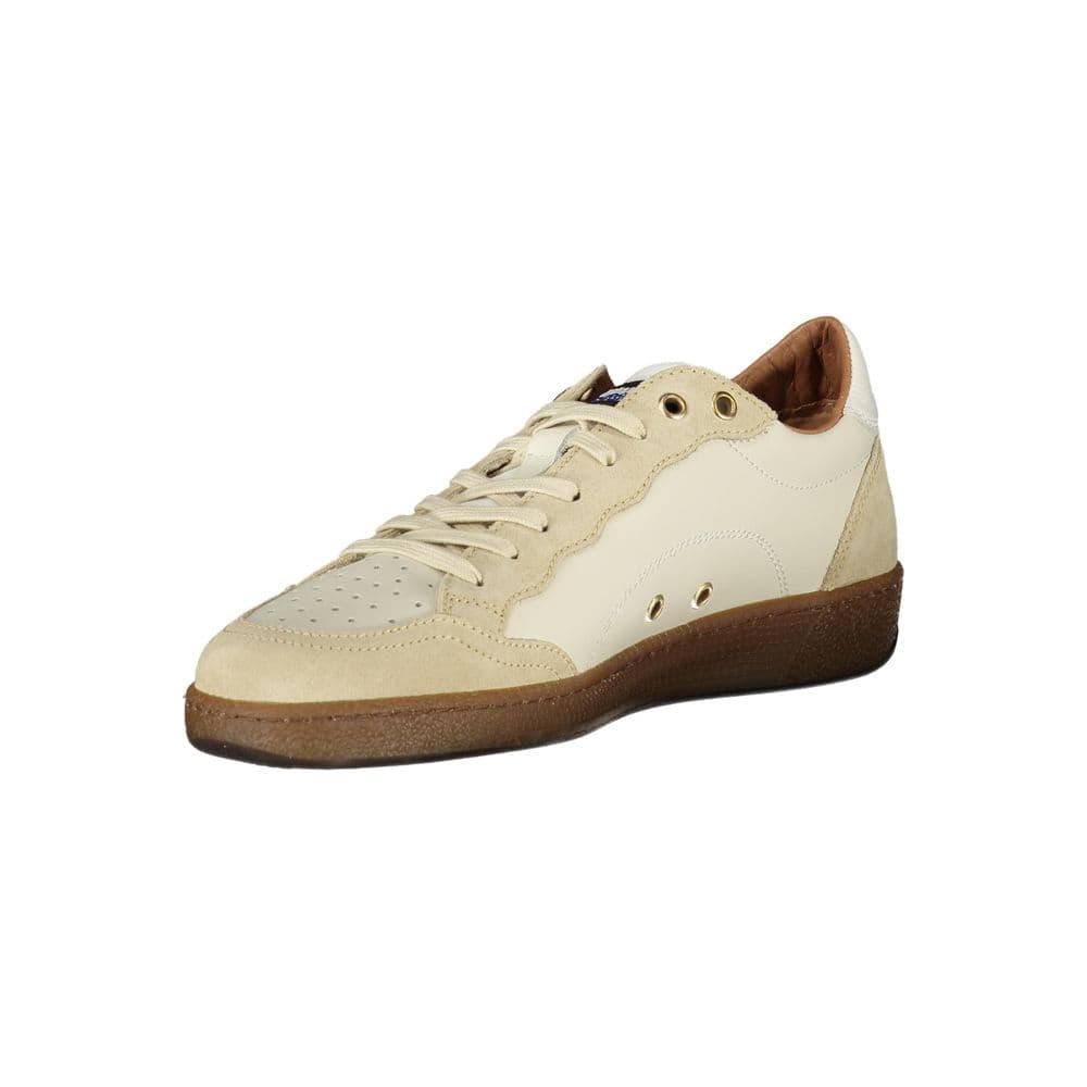 Blauer White Leather Men Sneaker - 3