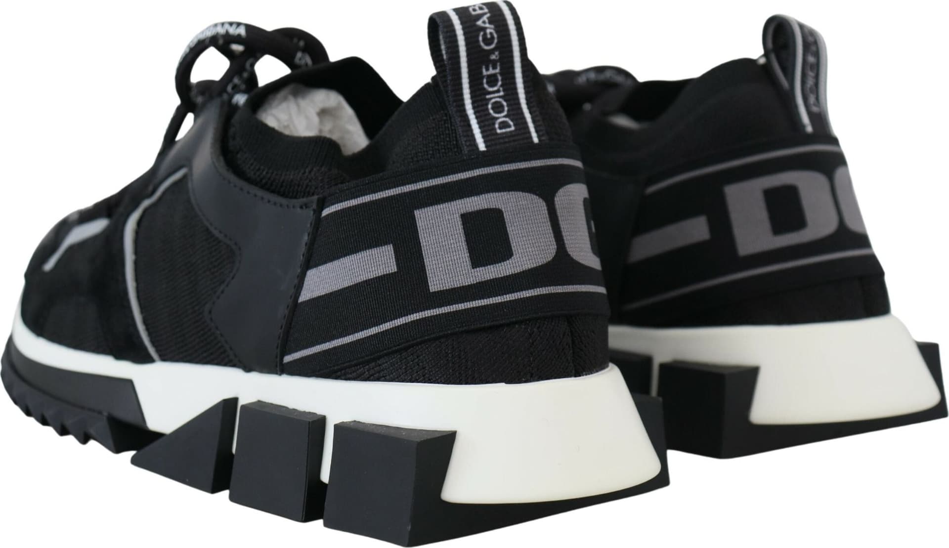 Dolce & Gabbana Black Mesh Sorrento Trekking Sneakers Shoes - 3