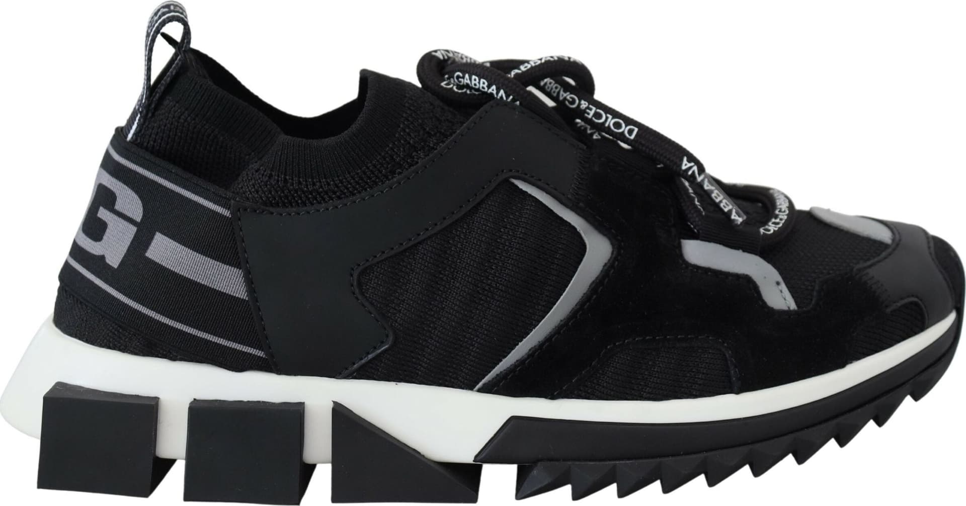 Dolce & Gabbana Black Mesh Sorrento Trekking Sneakers Shoes - 5