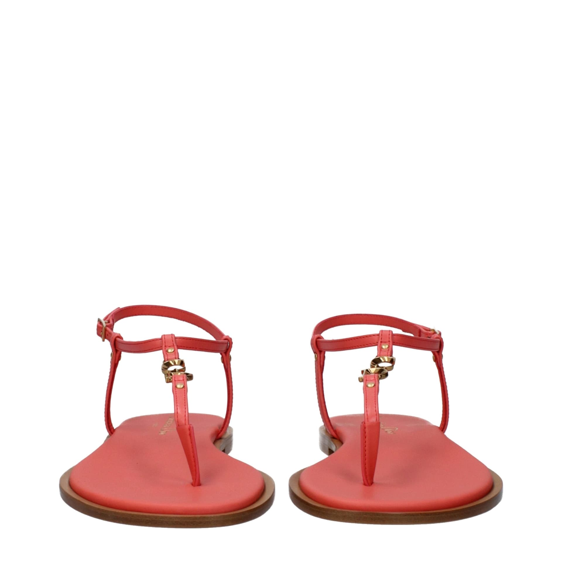 Christian Dior Pink Leather Flip-Flop Sandals - 3