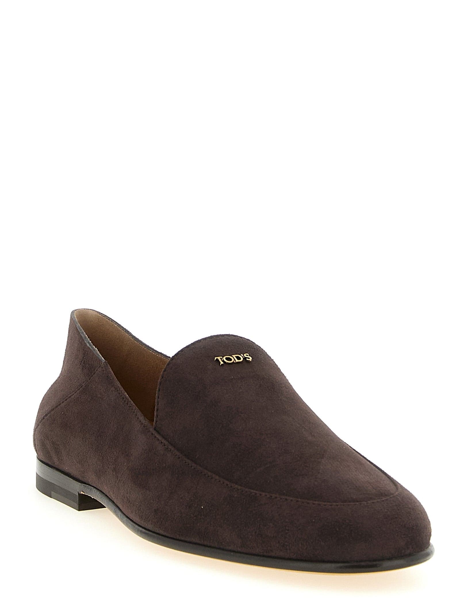 Tod's Brown Goatskin Slip-On Loafers - 2