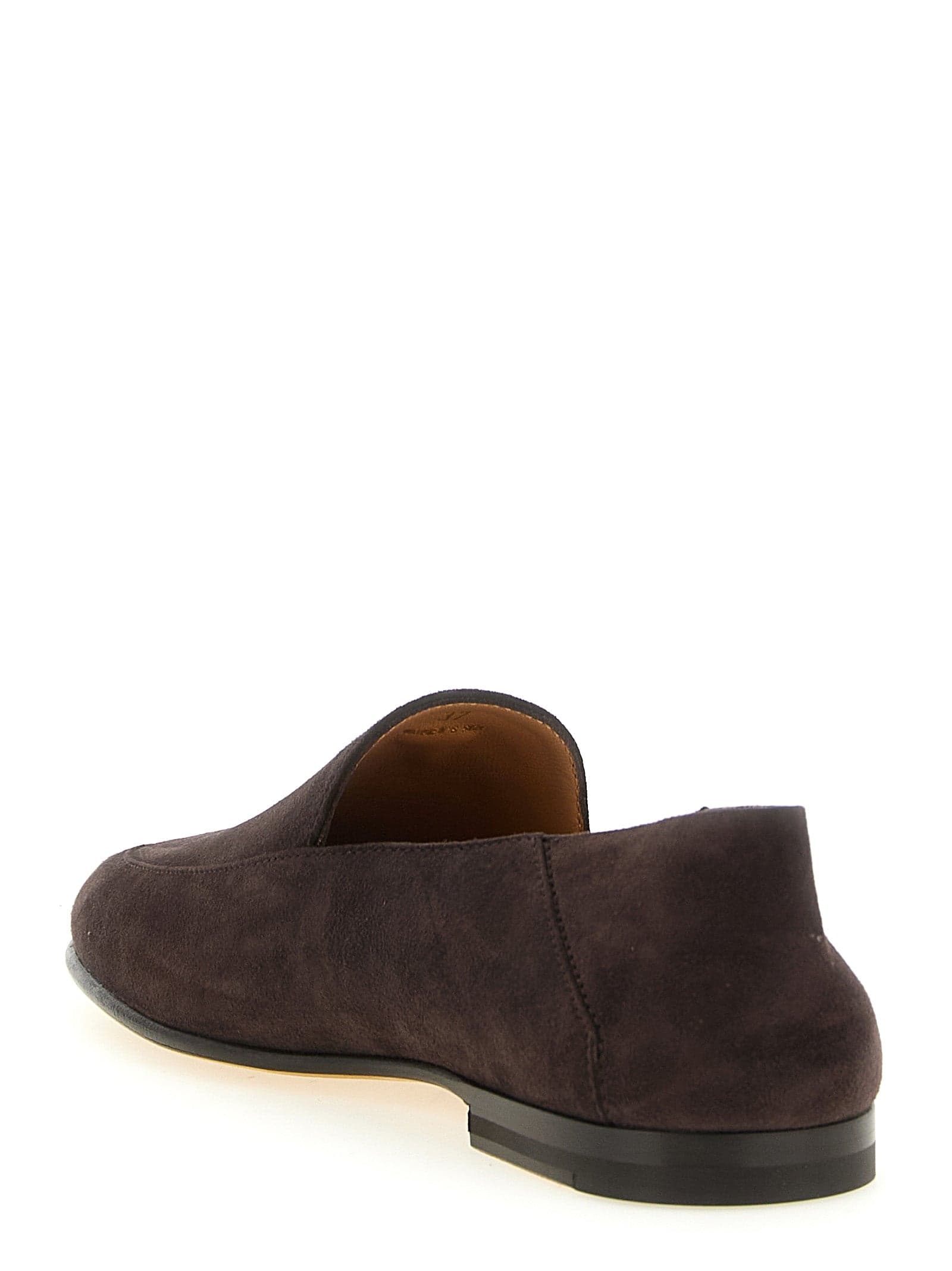 Tod's Brown Goatskin Slip-On Loafers - 3