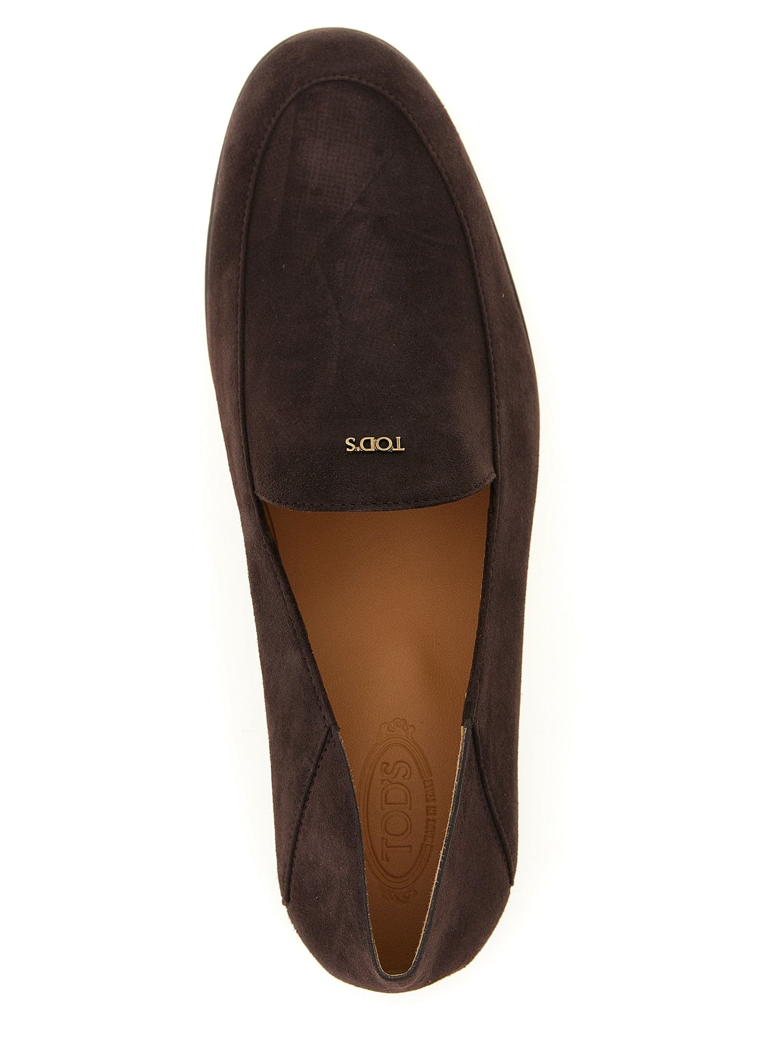 Tod's Brown Goatskin Slip-On Loafers - 4