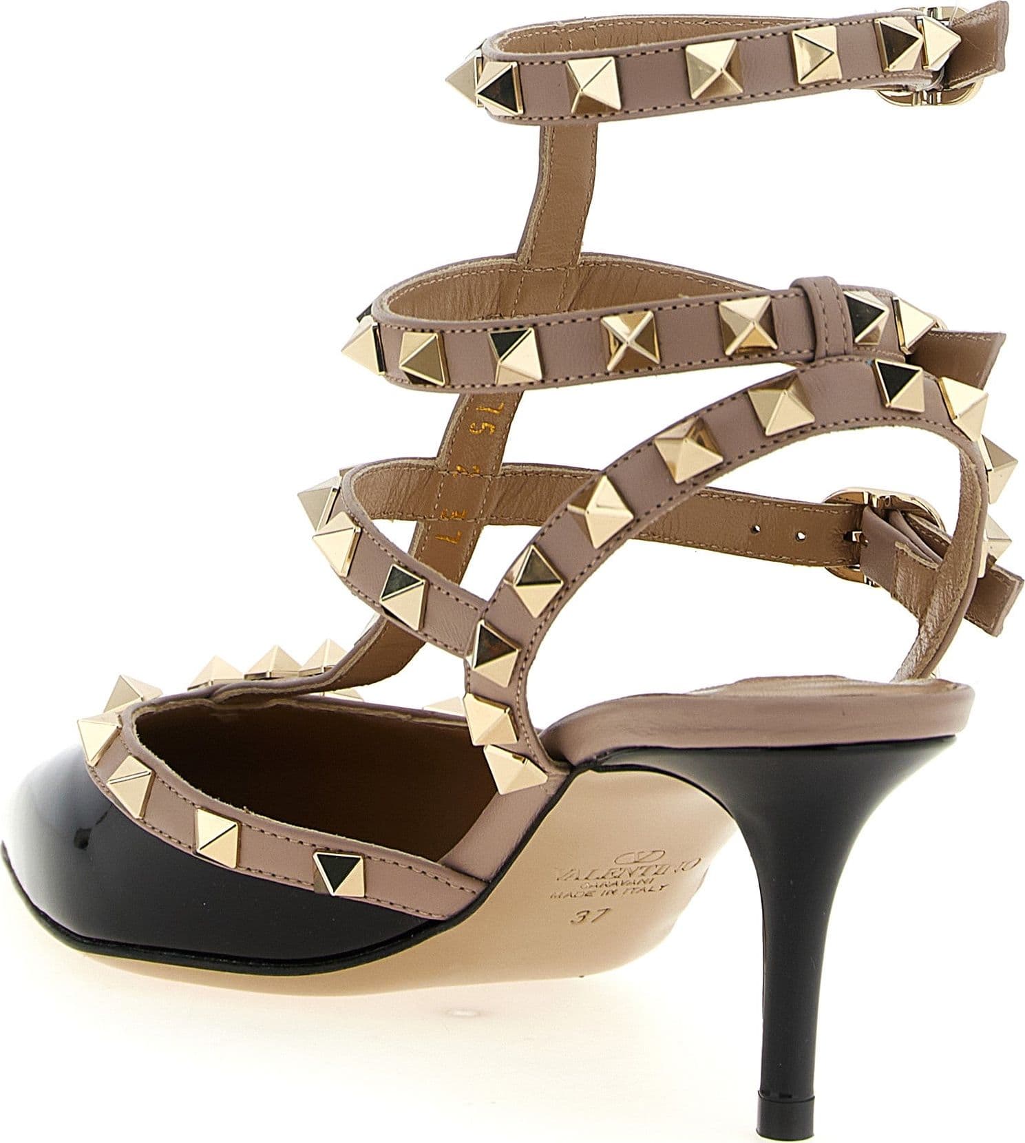 Valentino Garavani Multicolor Lamb Leather Mid Heel Pumps - 3
