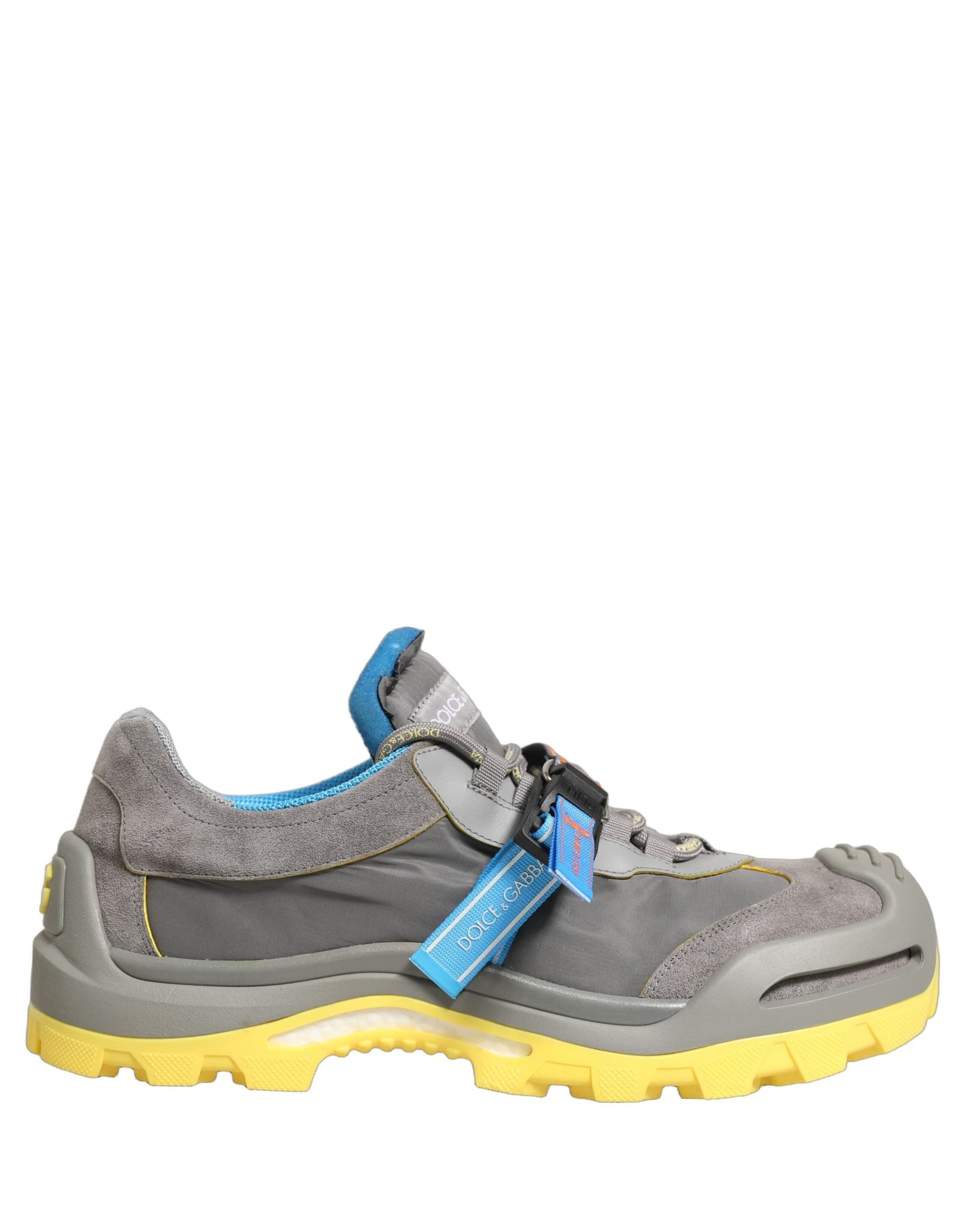 Dolce & Gabbana Gray Airmaster Panelled Low Top Men Sneakers Shoes - 7
