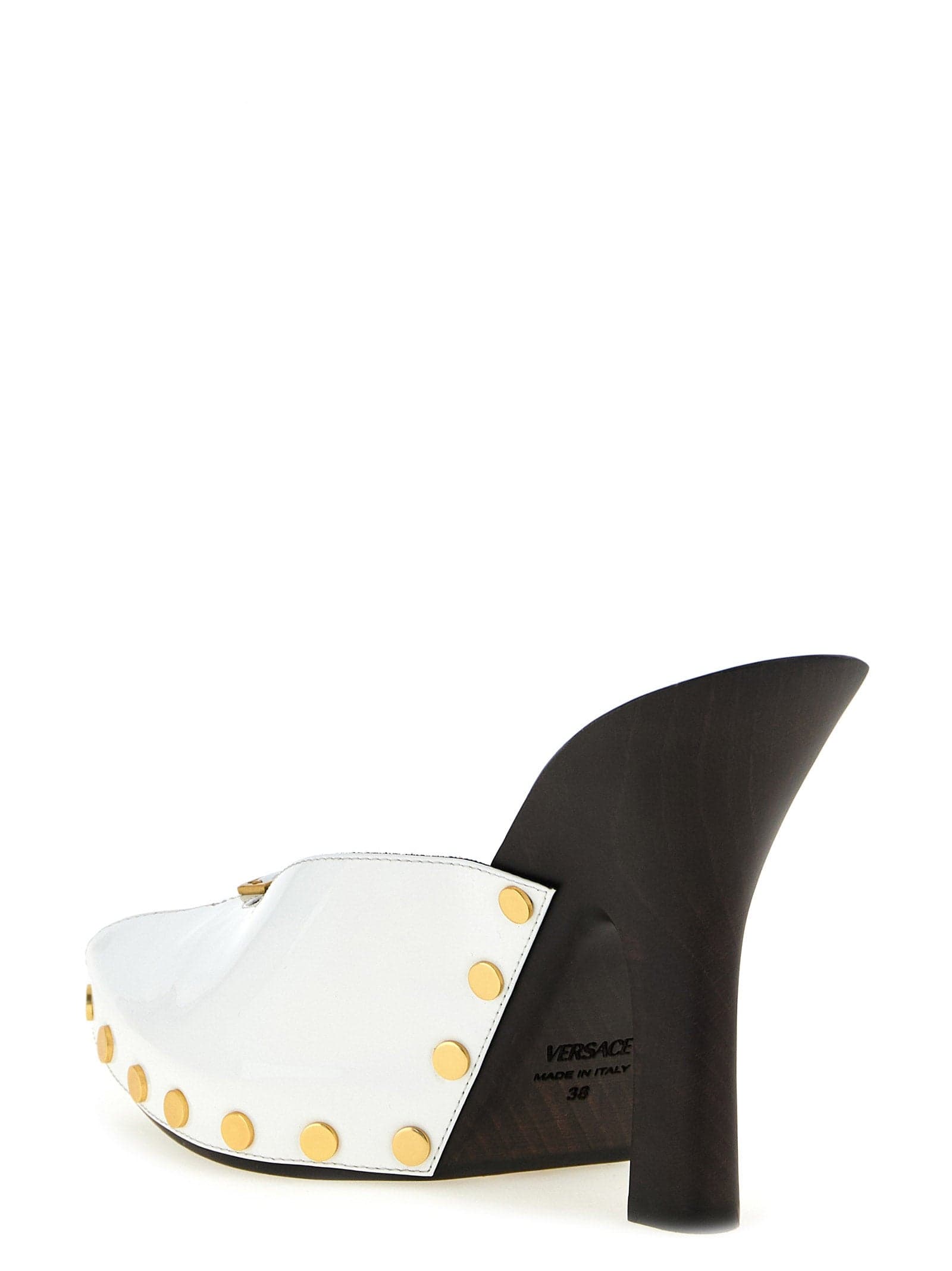 Versace Bicolor Calfskin High Heel Pumps - 3