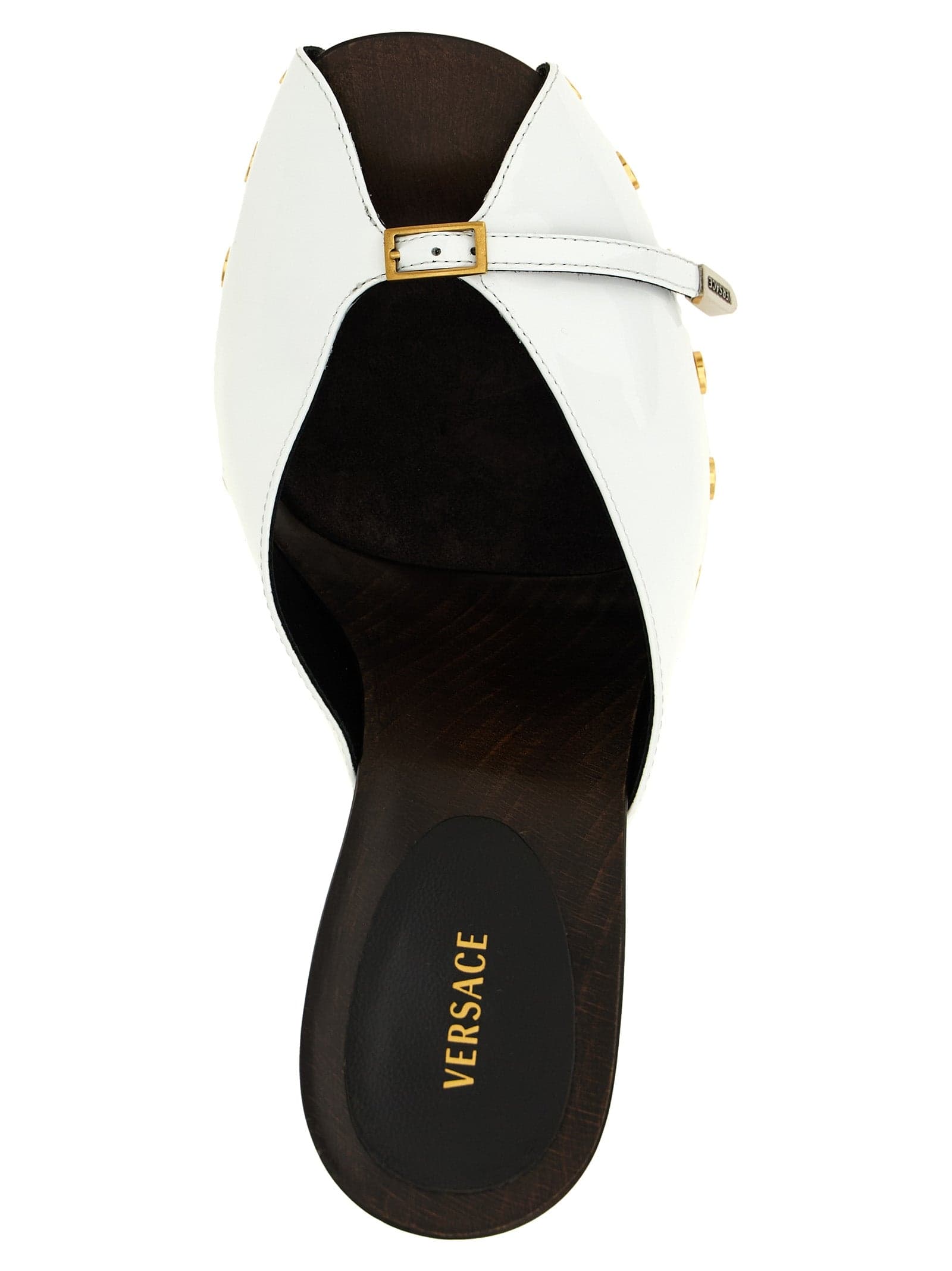 Versace Bicolor Calfskin High Heel Pumps - 4