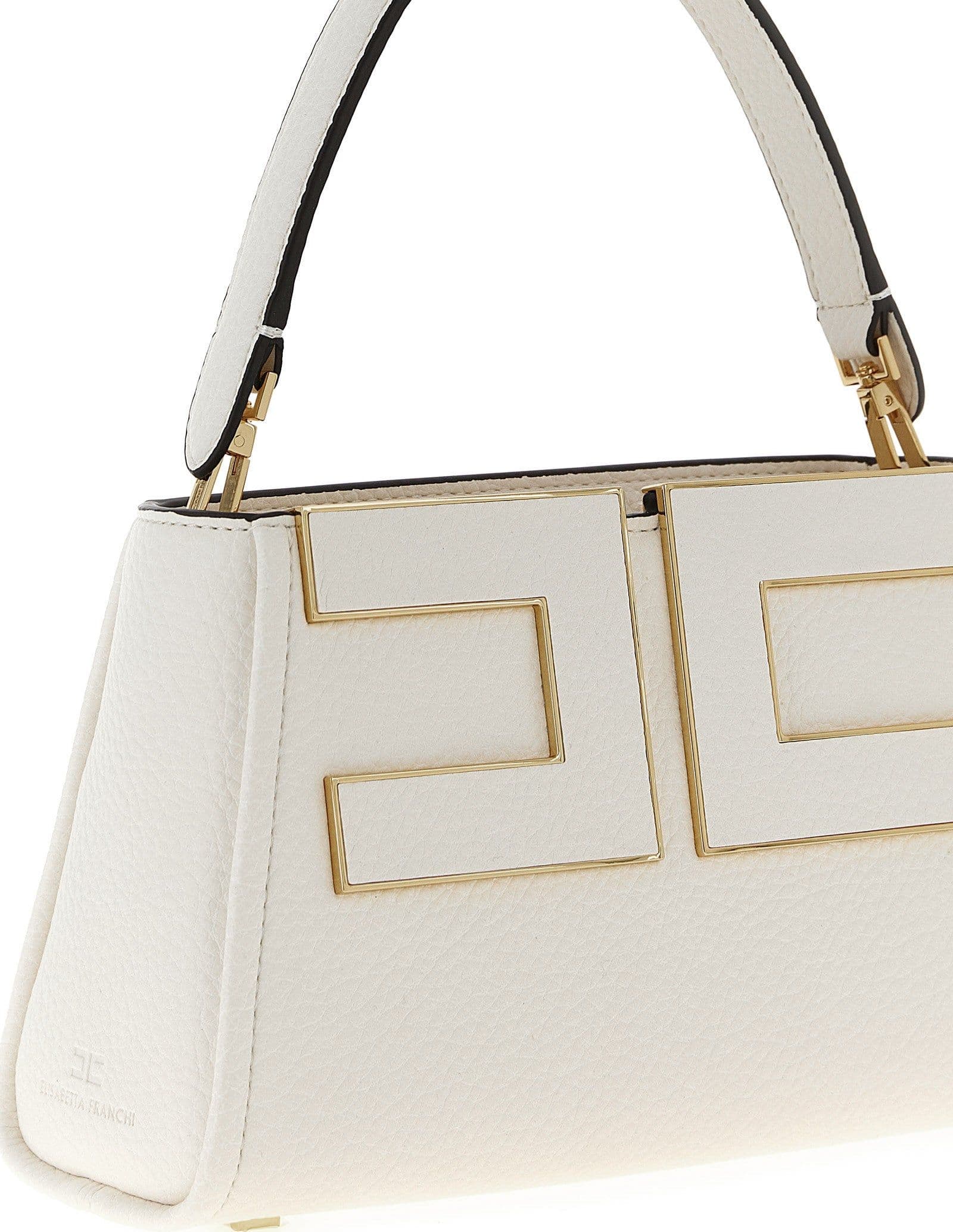Elisabetta Franchi White Polyester Handbag - 3