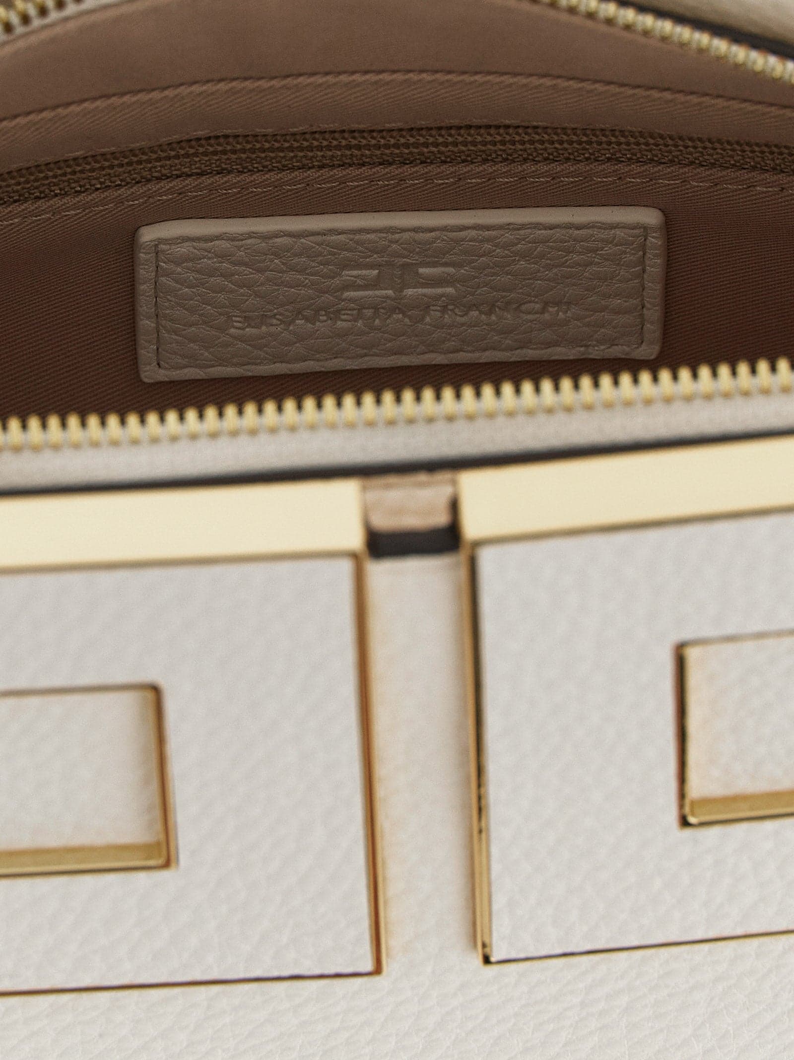 Elisabetta Franchi White Polyester Handbag - 4