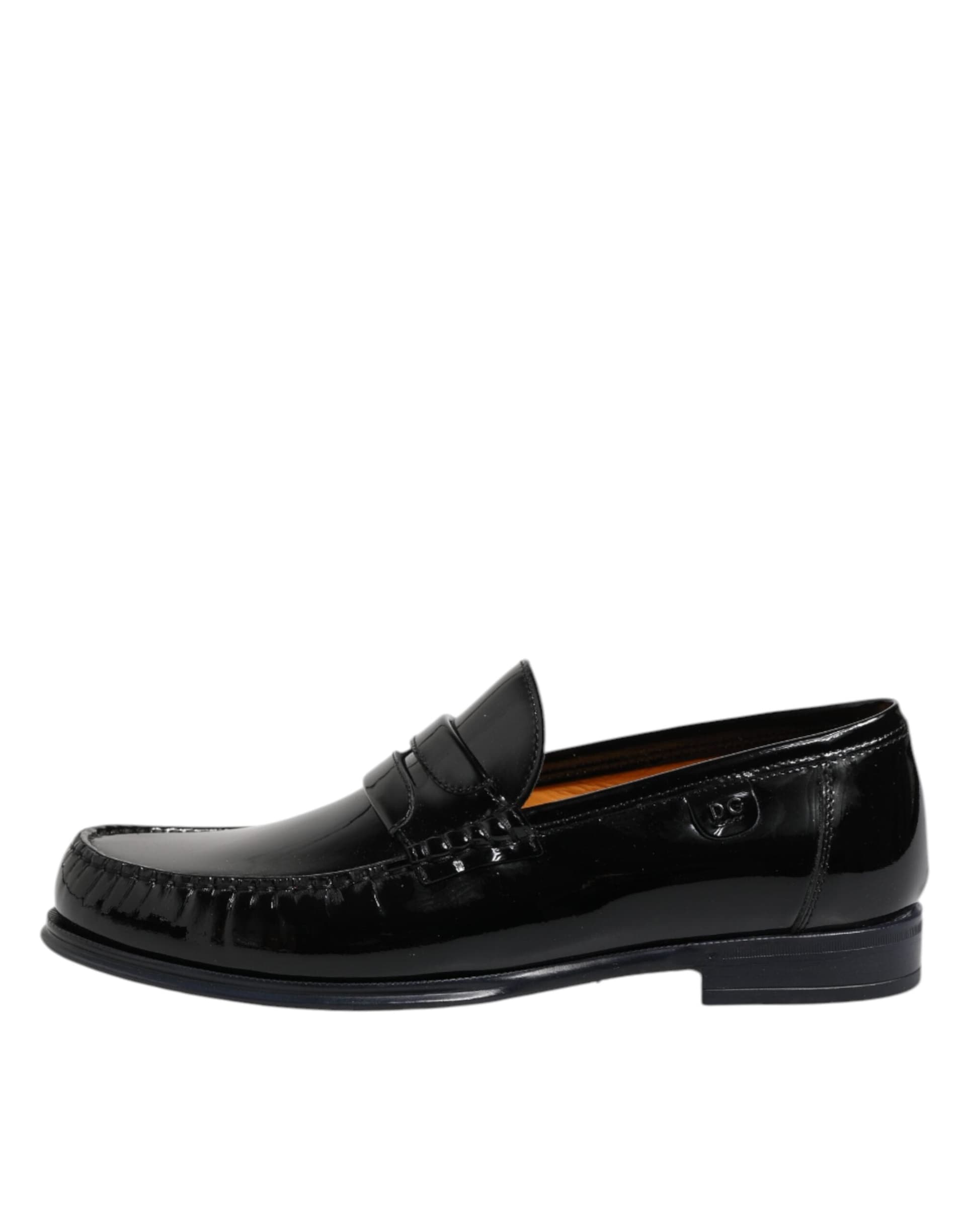 Dolce & Gabbana Black Leather Slip On Loafers Dress Shoes - 5