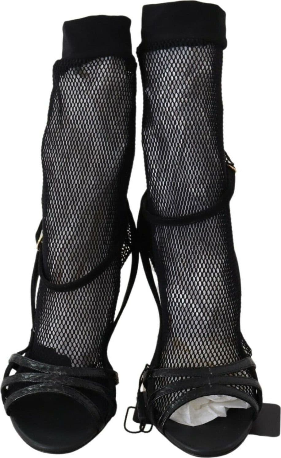 Dolce & Gabbana Black Suede Short Boots Sandals Shoes - 5