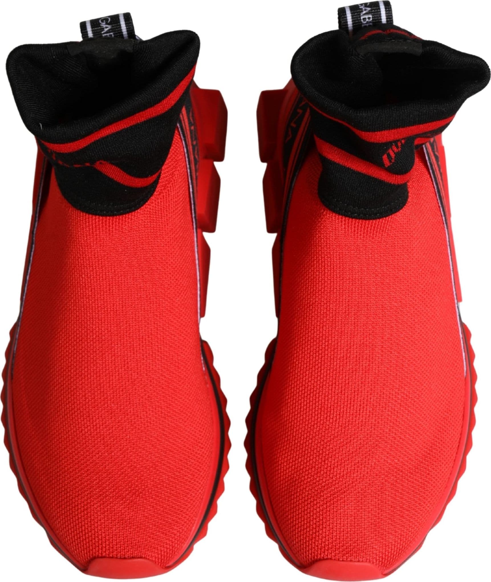 Dolce & Gabbana Red Black Sorrento Socks Sneakers Shoes - 2