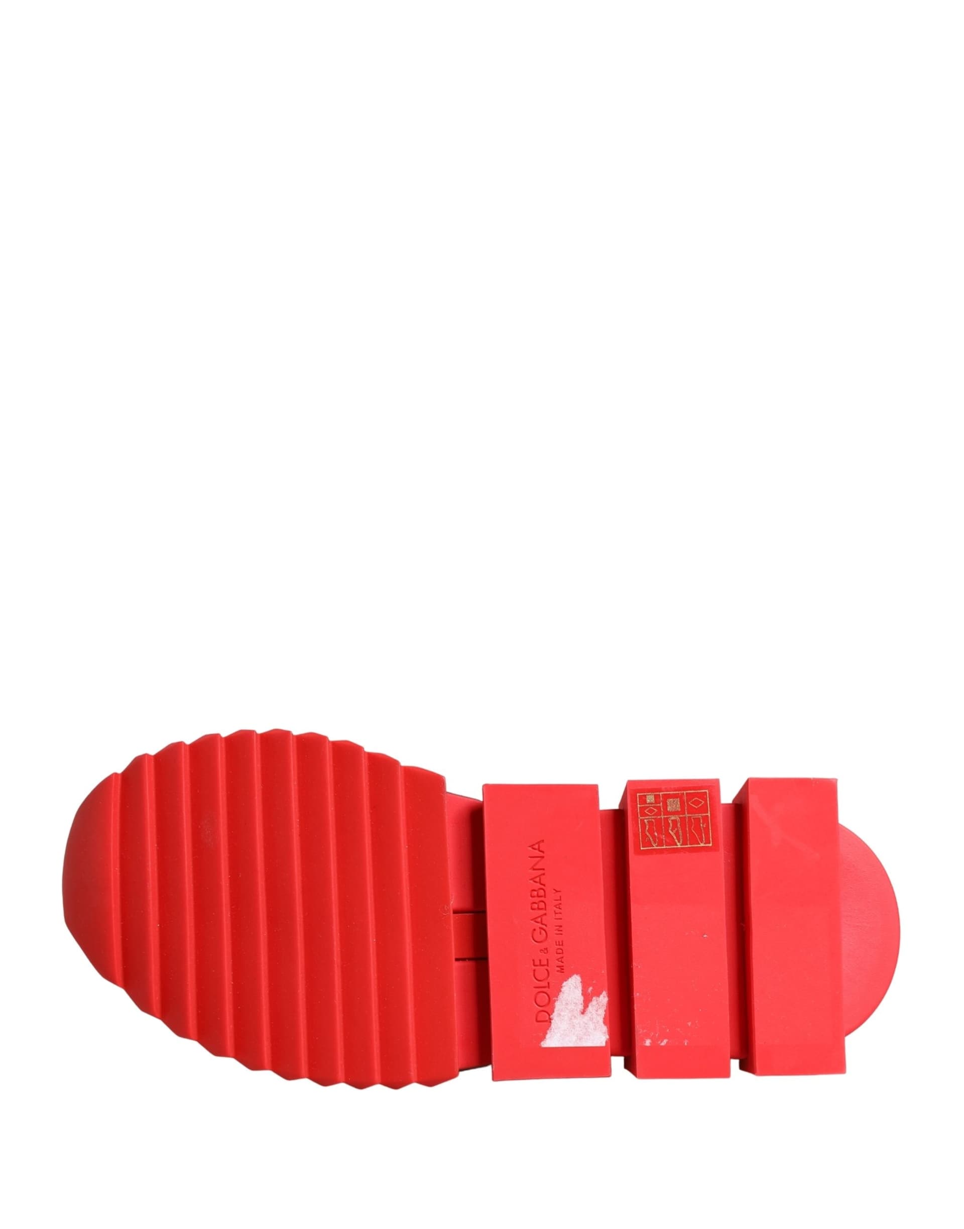 Dolce & Gabbana Red Black Sorrento Socks Sneakers Shoes - 8