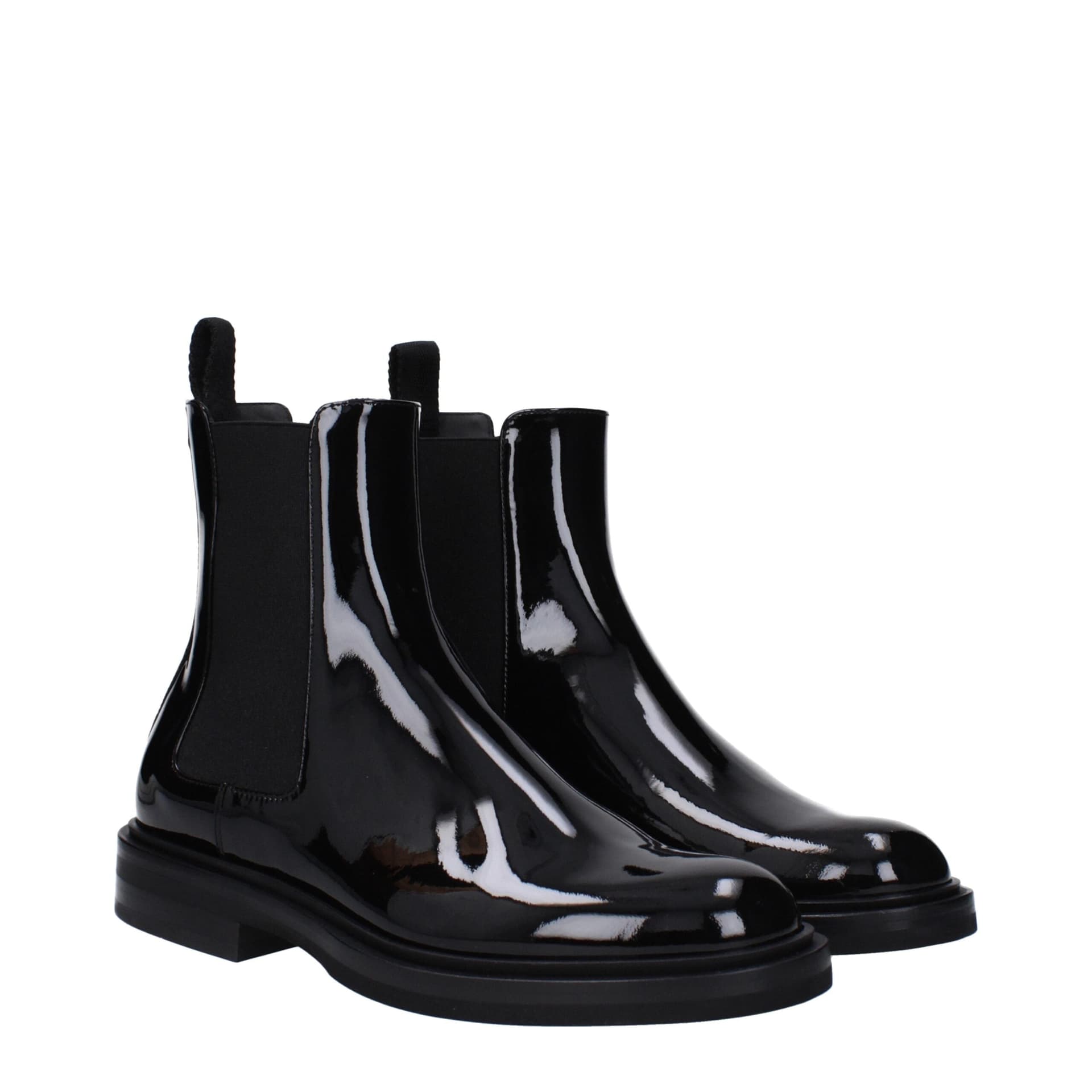 Dolce & Gabbana Black Leather Ankle Boots - 2