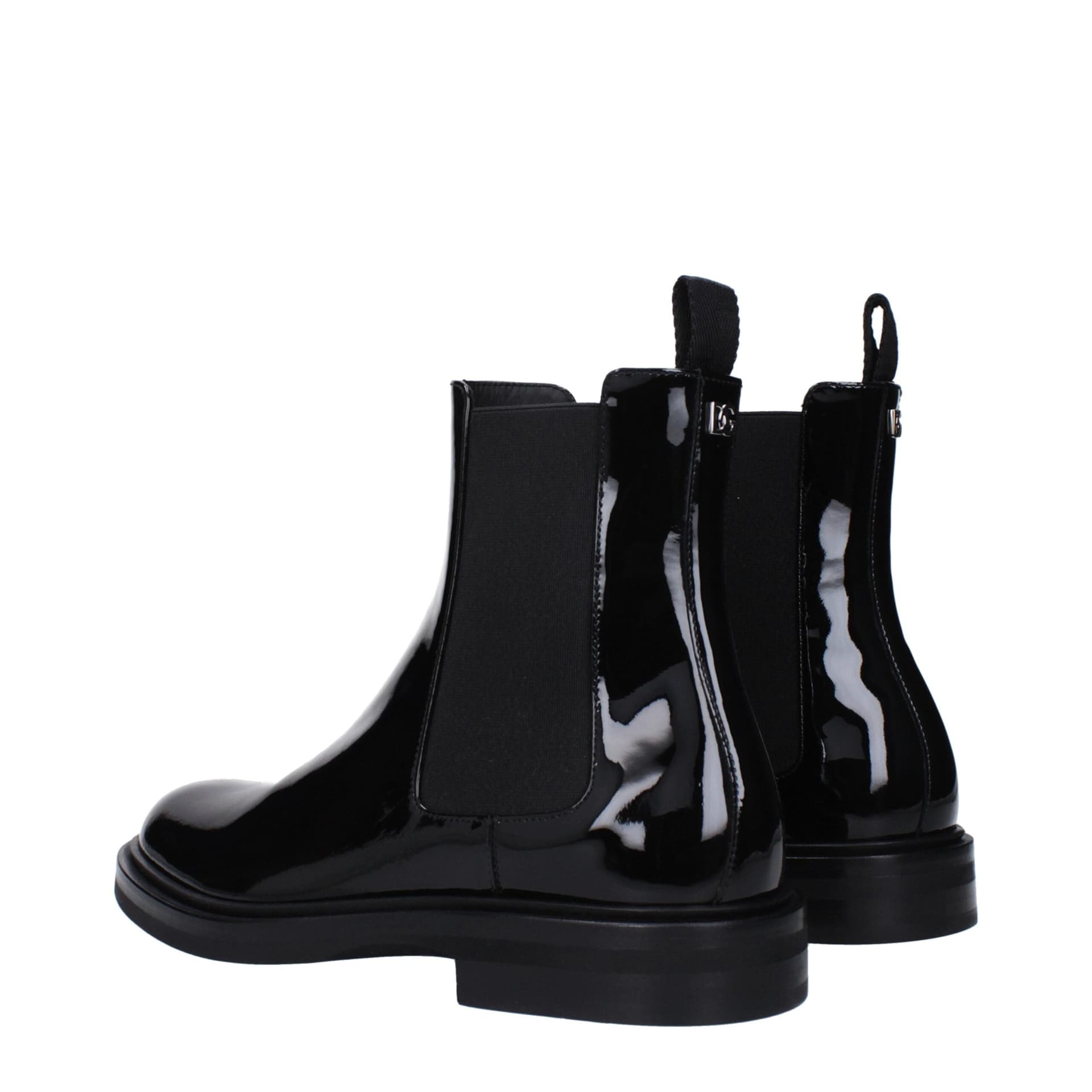 Dolce & Gabbana Black Leather Ankle Boots - 4